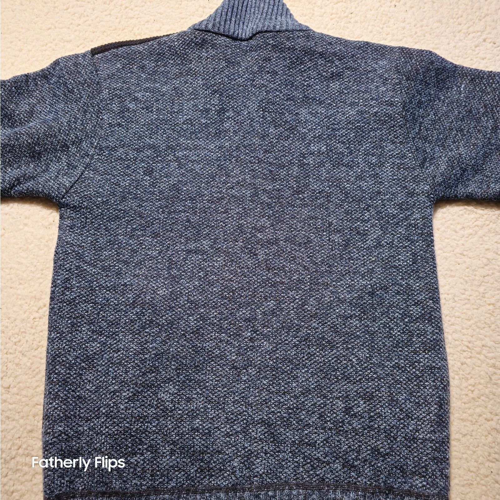 Other Msmsse Men's Blue Fleece Lined Textured Sweater Jacket L Size US L / EU 52-54 / 3 - 14 Thumbnail