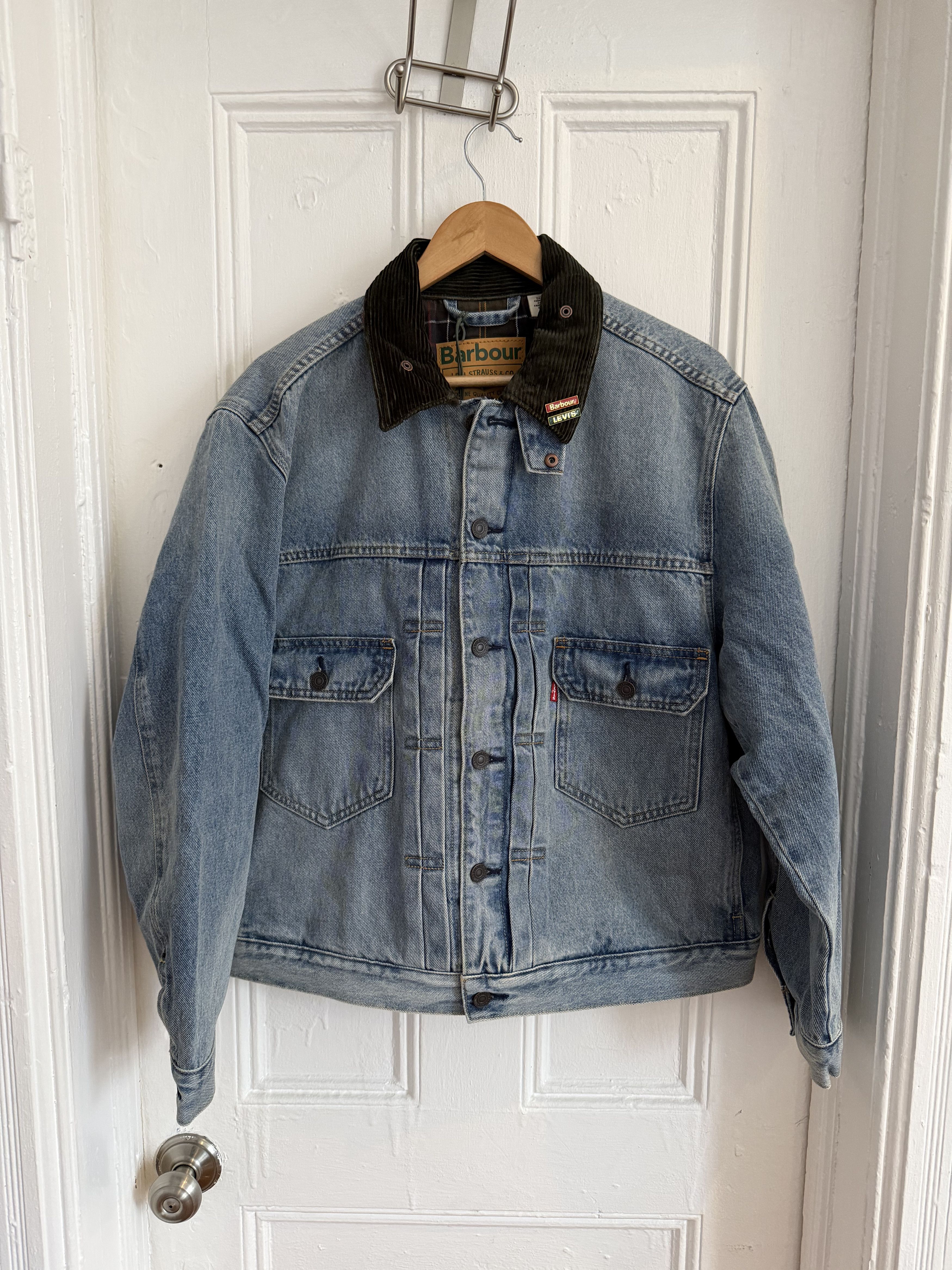 Barbour × Levi’s® Type II Denim Trucker Buy Barbour x Levi's Type II Denim Jacket for USD 365.00 | BARBOUR_US