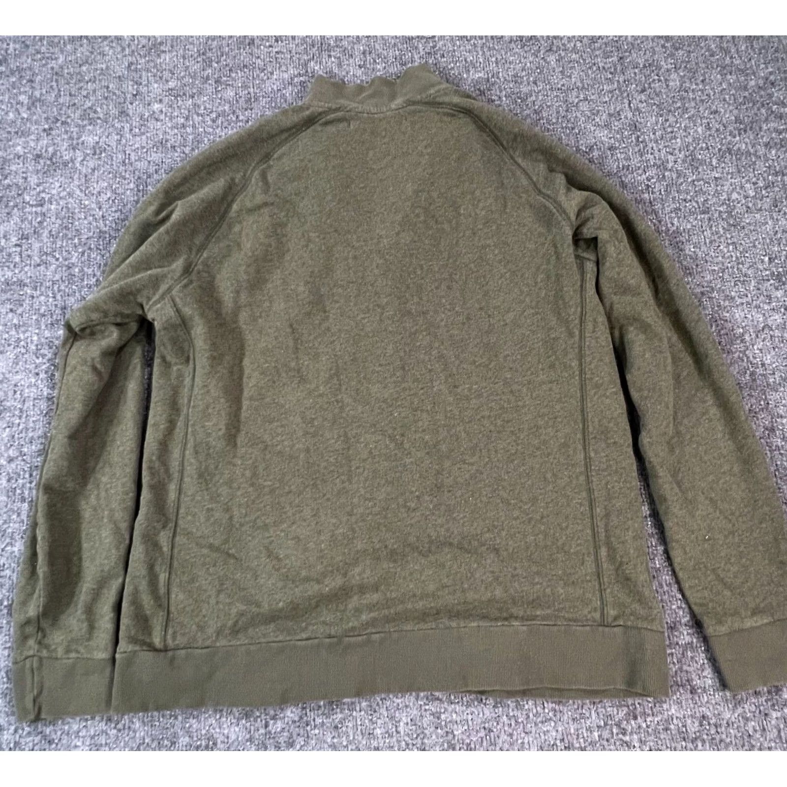 Vintage Criquet Mens Small Green 1/4 Zip Pullover Sweater Long Sleeve Mock Neck Cotton Fleece Casual Knit Slim Regular Sports Outdoor Golf Walking Shirt Size US S / EU 44-46 / 1 - 3 Thumbnail