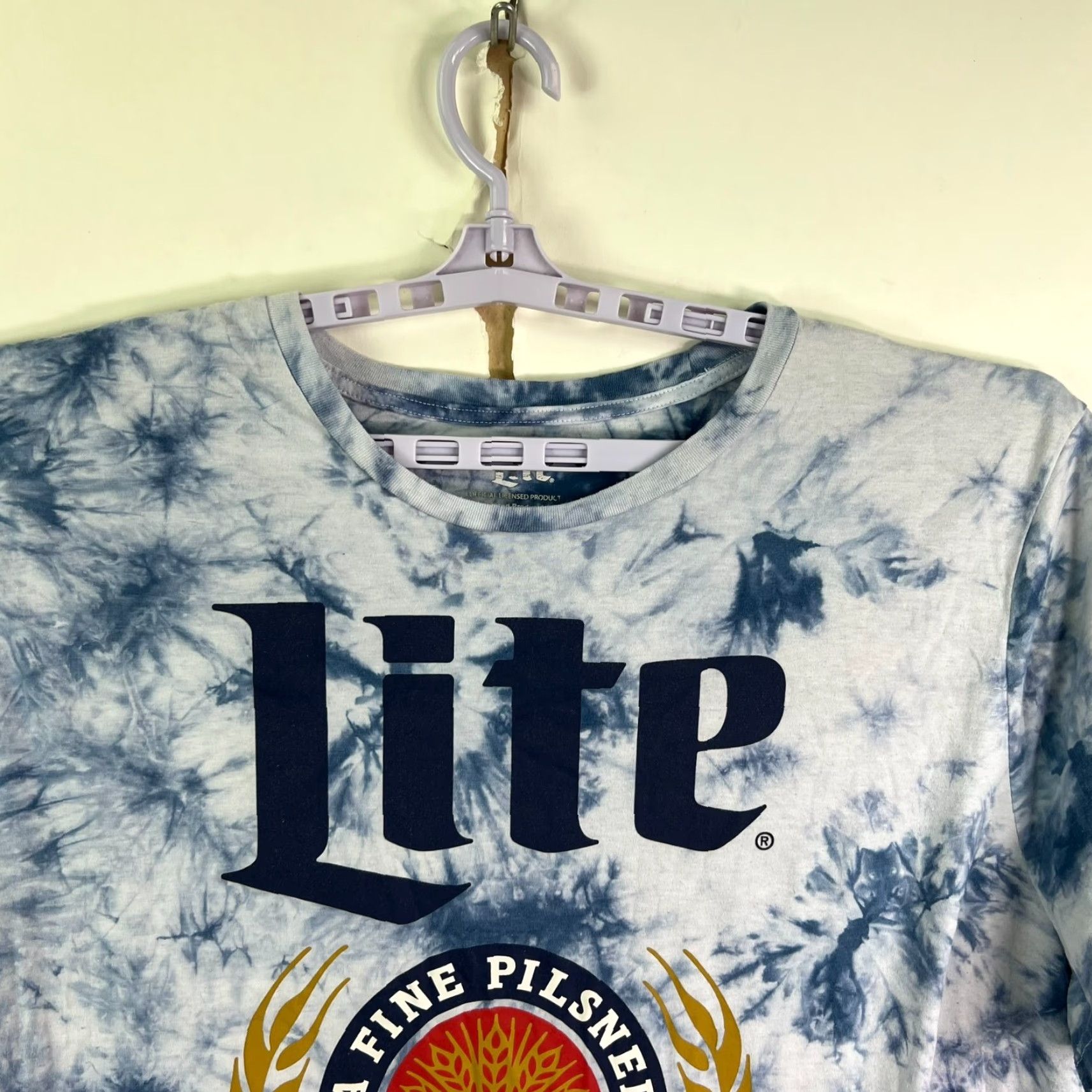 Vintage Miller Lite T-Shirt Beer Tie Dye Mens 3XL Blue Short Sleeve Graphic Print Crew Neck Size US XXL / EU 58 / 5 - 3 Thumbnail