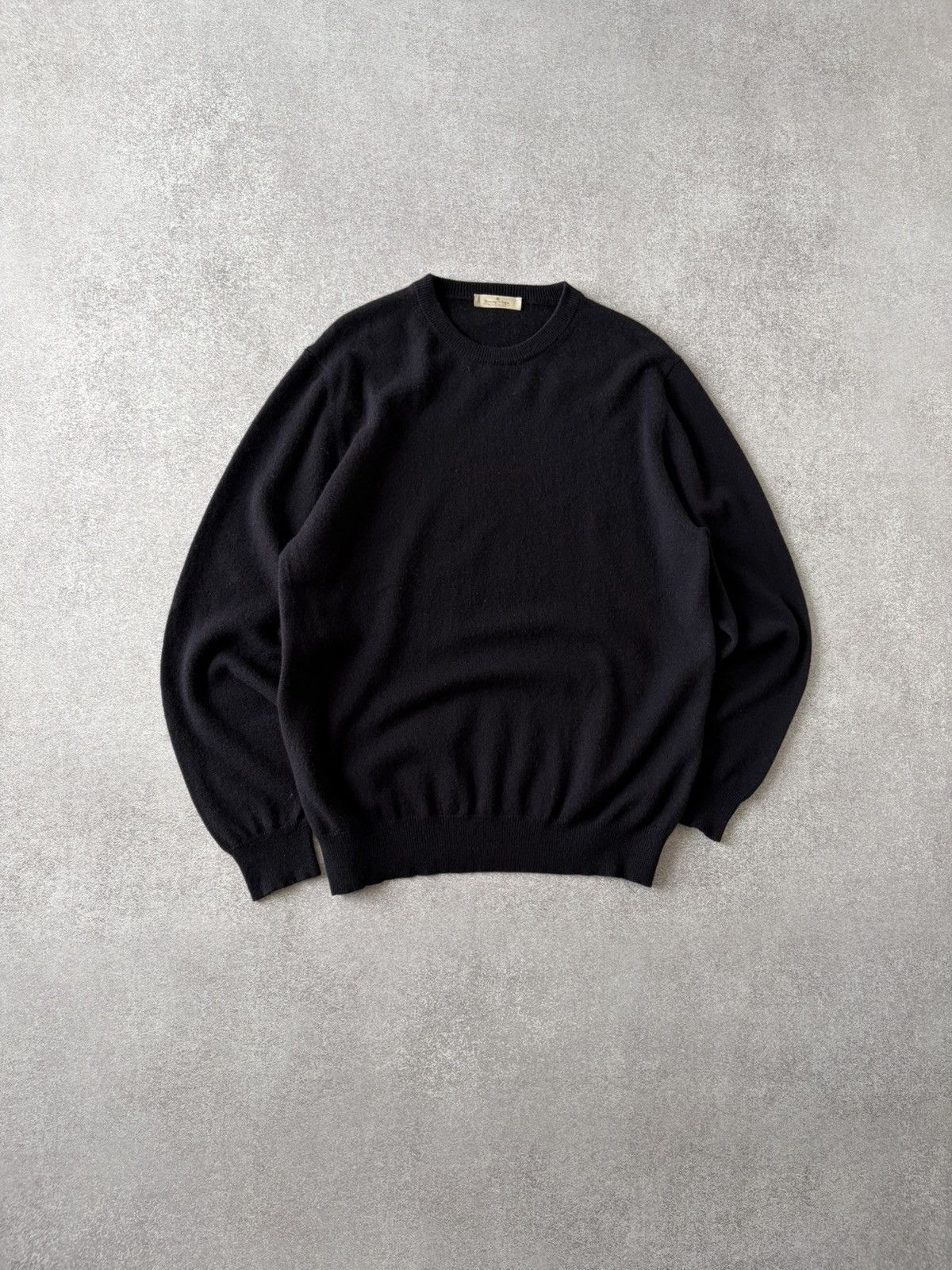Ermenegildo Zegna Ermenegildo Zegna 100% Cashmere Sweater Navy Blue Crew Neck Size US L / EU 52-54 / 3 - 1 Thumbnail