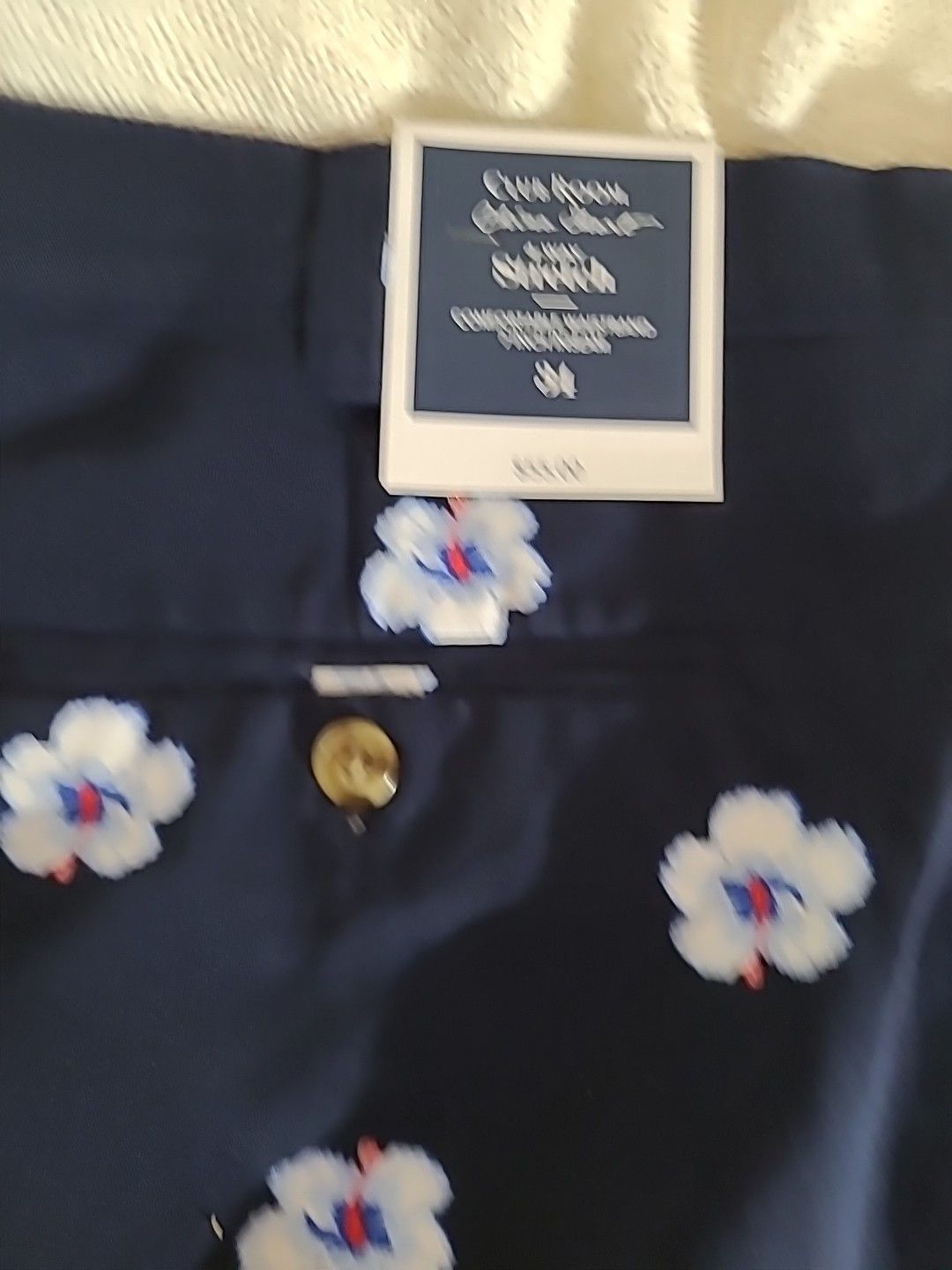 Other CLUB ROOM NAVY 34 HAWAIIAN STRETCH CHINO SHORTS MENS NEW Size US 34 / EU 50 - 5 Thumbnail