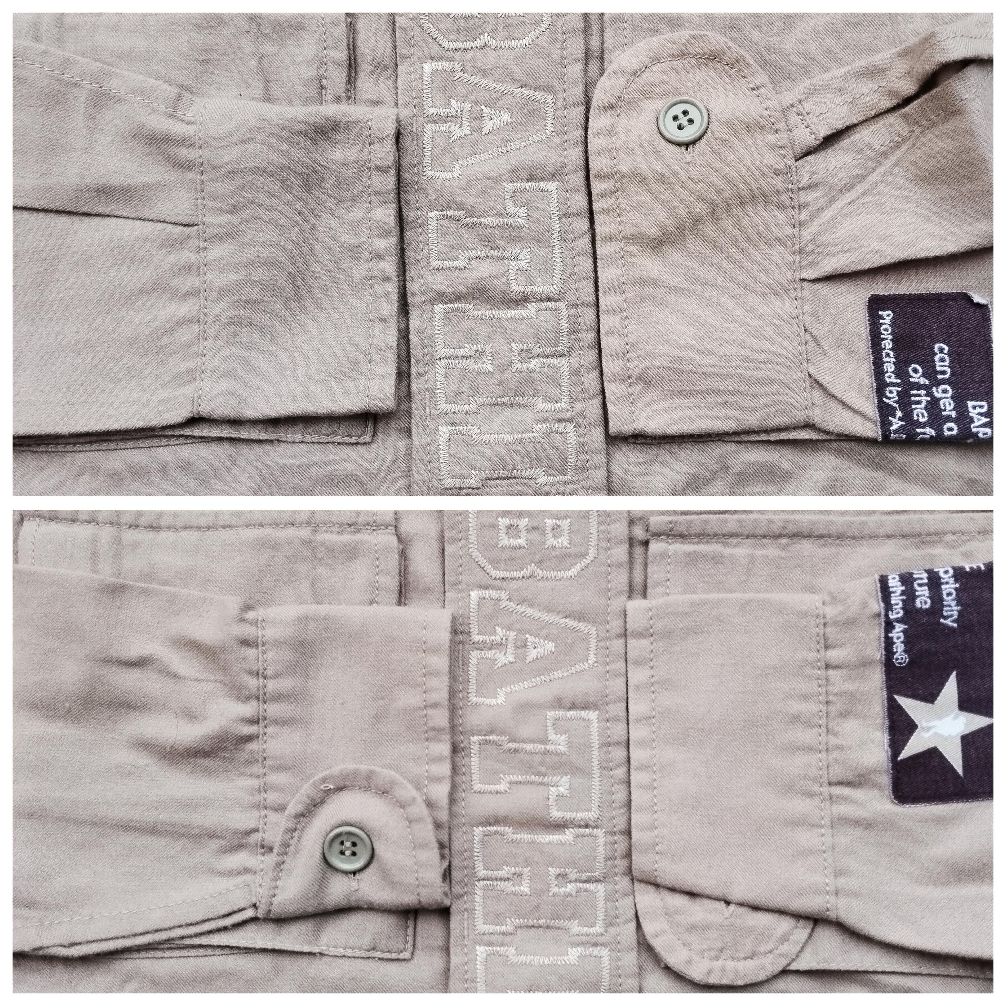 Bape 2000's Exclusive Bape Patch Militery Button Up Size US S / EU 44-46 / 1 - 10 Thumbnail