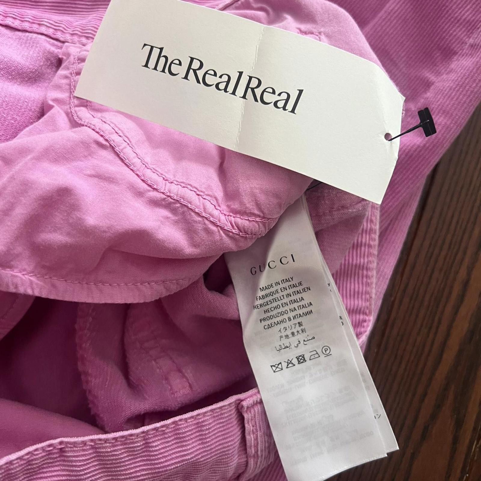 Gucci Gucci Pink Corduroy Wide Leg Pant 2017 by Alessandro Michele Size 28" / US 6 / IT 42 - 5 Thumbnail