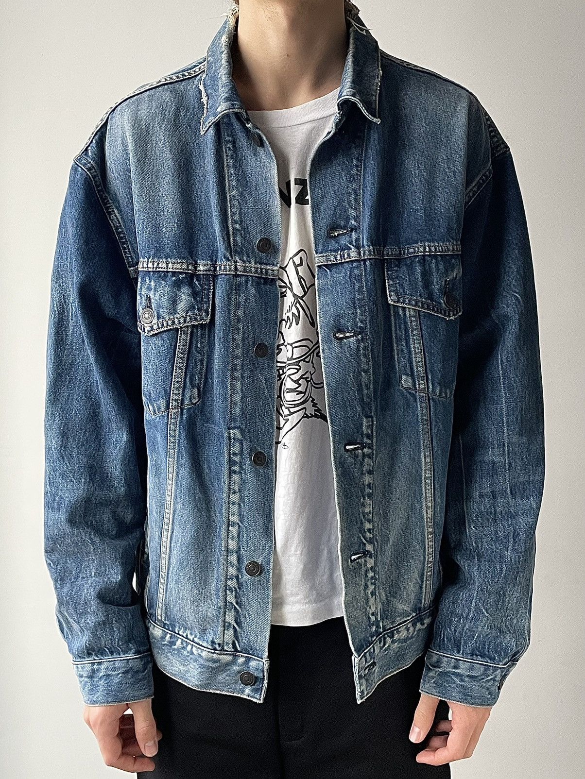 ＸＸＸBALENCIAGANylon Logo Denim Jacket XXXBALENCIAGANylon Logo Denim Jacket XXXBALENCIAGANylon Logo