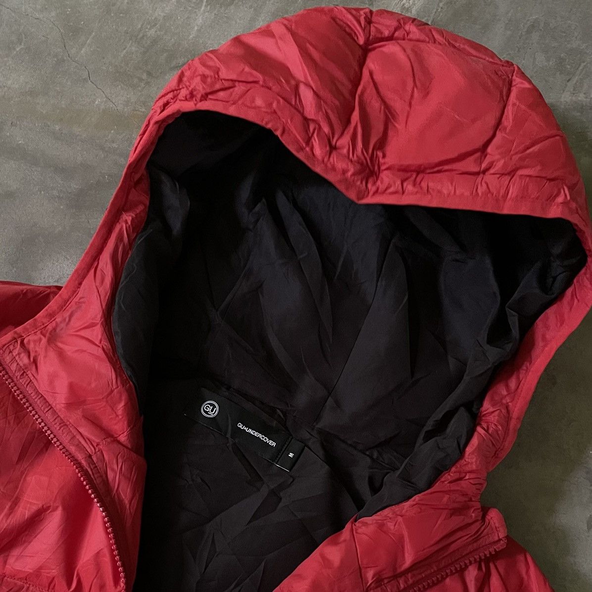 Japanese Brand × Undercover Undercover GU Padded Puffer Jacket Red M Size US M / EU 48-50 / 2 - 3 Thumbnail