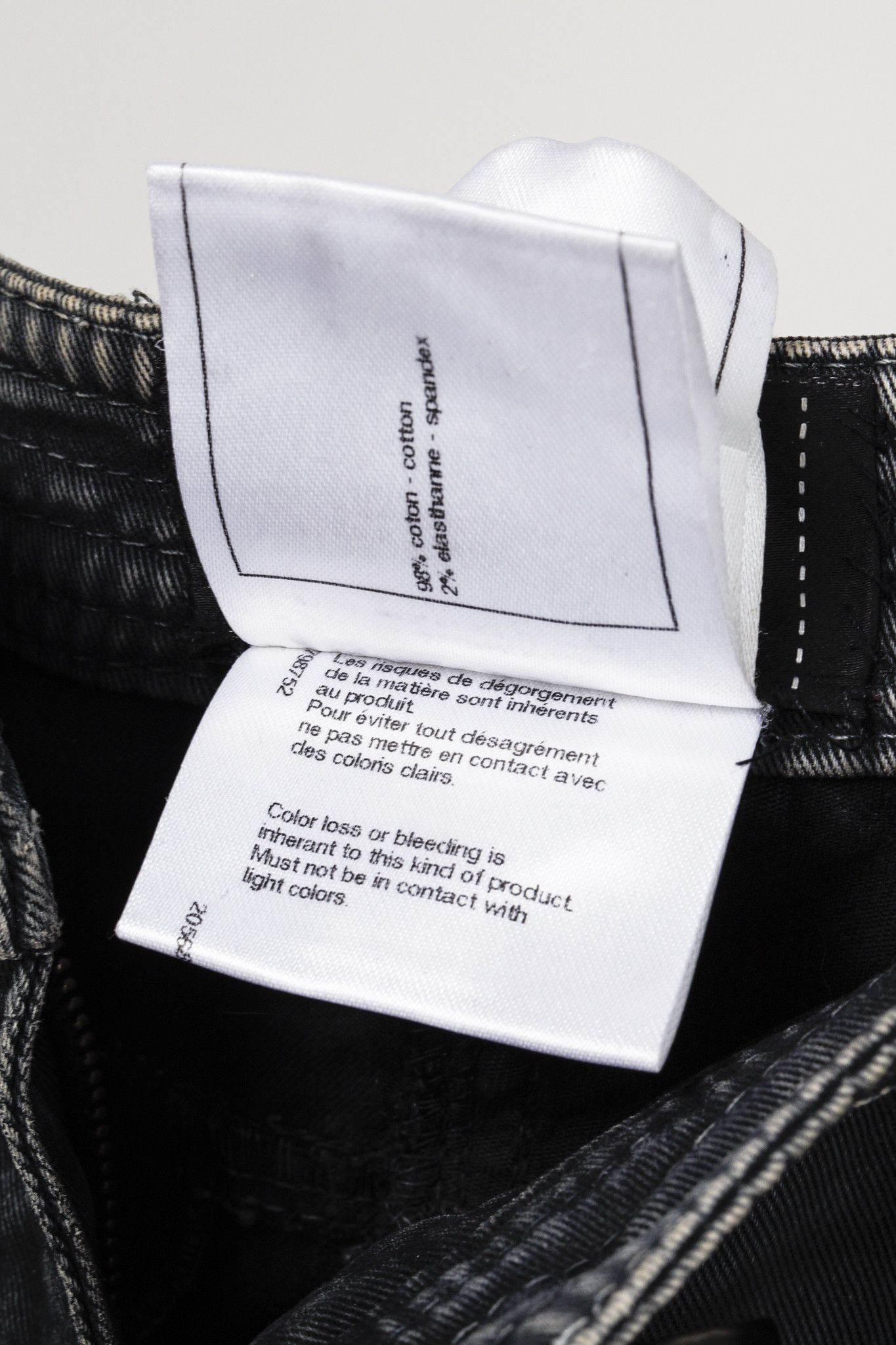 Chanel Chanel Black Grey Wrinkled "Distressed" Finish Bootcut Jeans Size 27" / US 4 / IT 40 - 13 Thumbnail