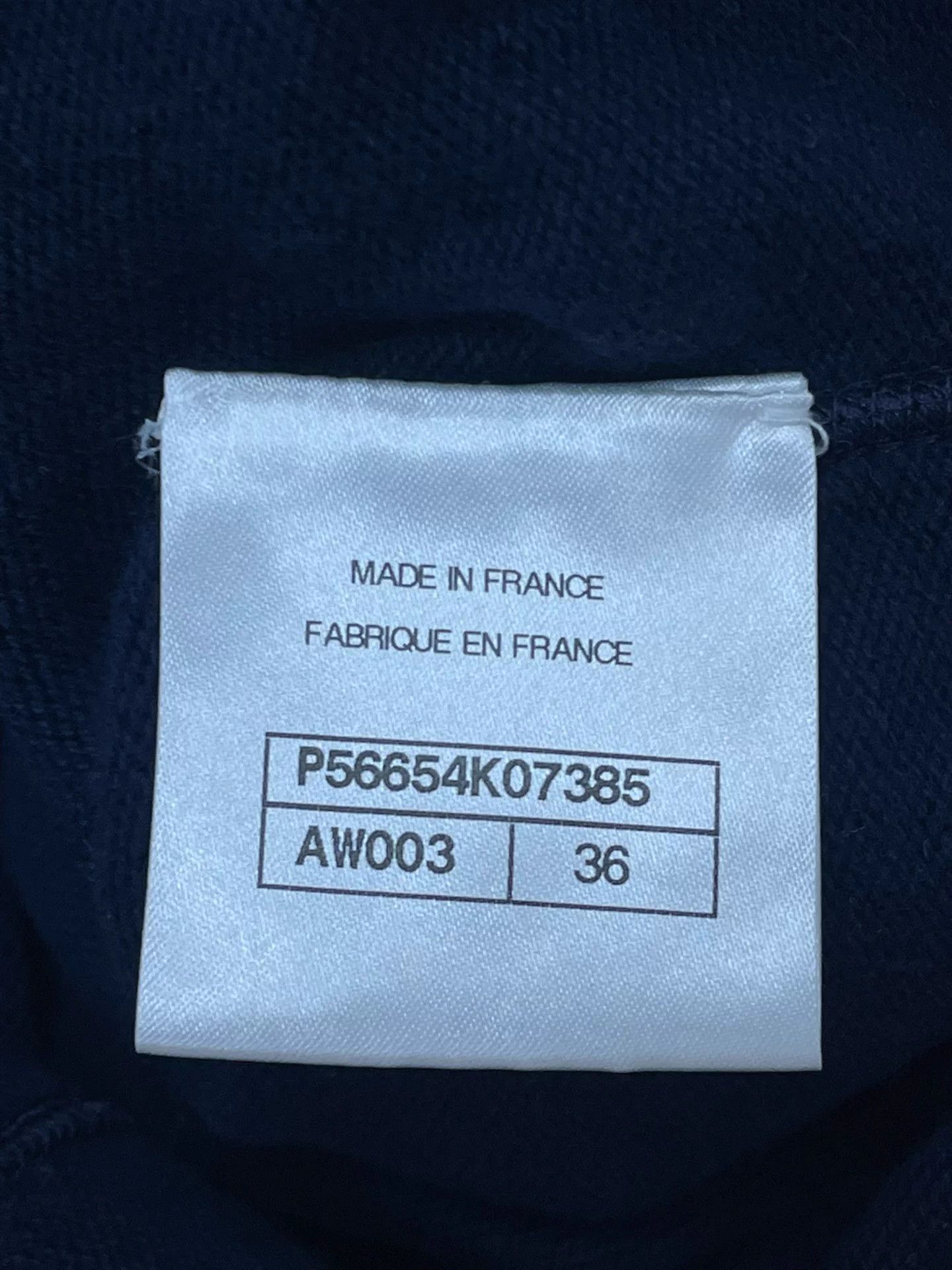 Chanel Chanel New Elegant Navy Blue Knit Dress 36 Size XS / US 0-2 / IT 36-38 - 5 Thumbnail