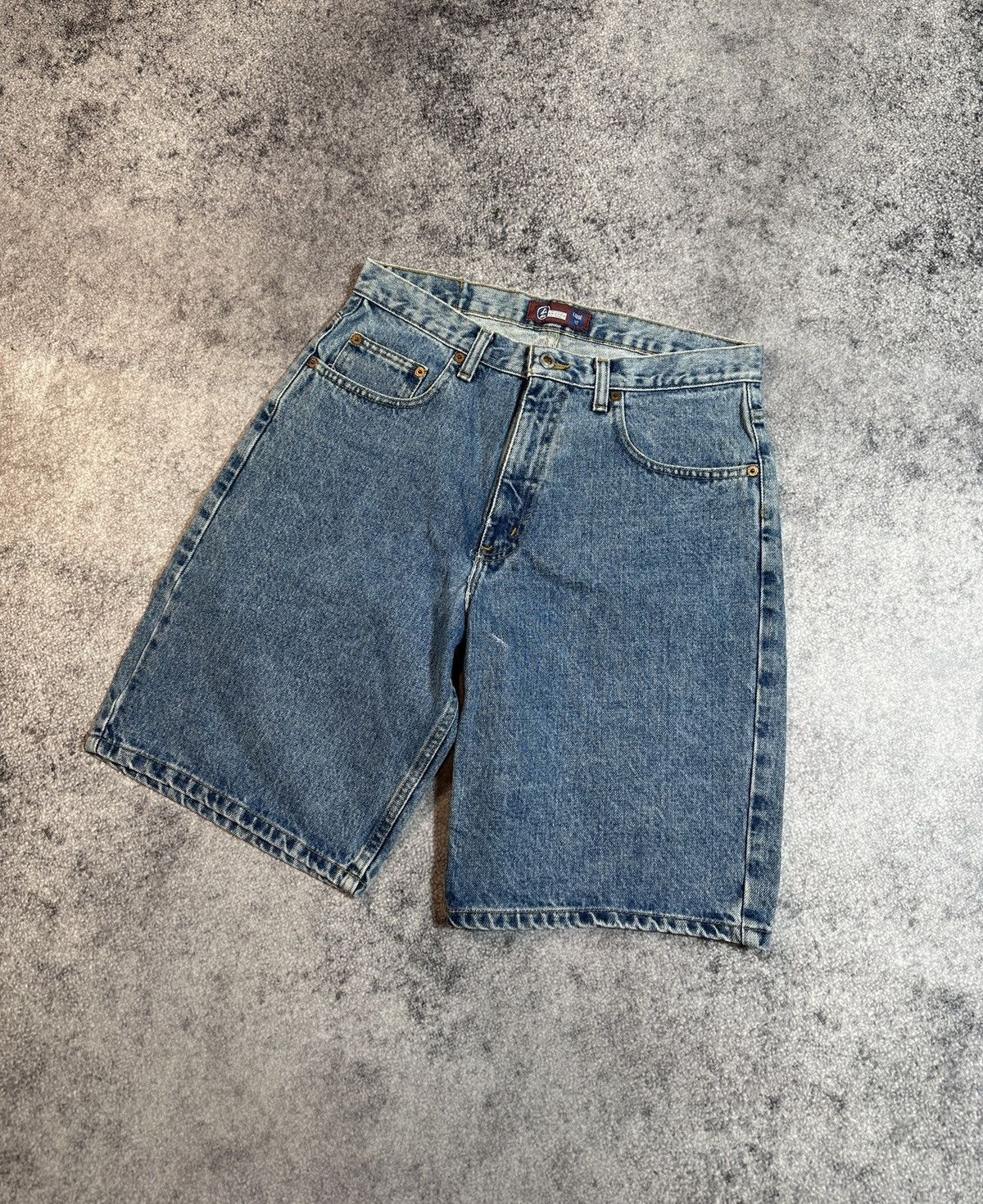 Vintage Y2K Vintage Casual Denim Shorts Rap Baggy Streetwear Rare L Size US 32 / EU 48 - 1 Thumbnail