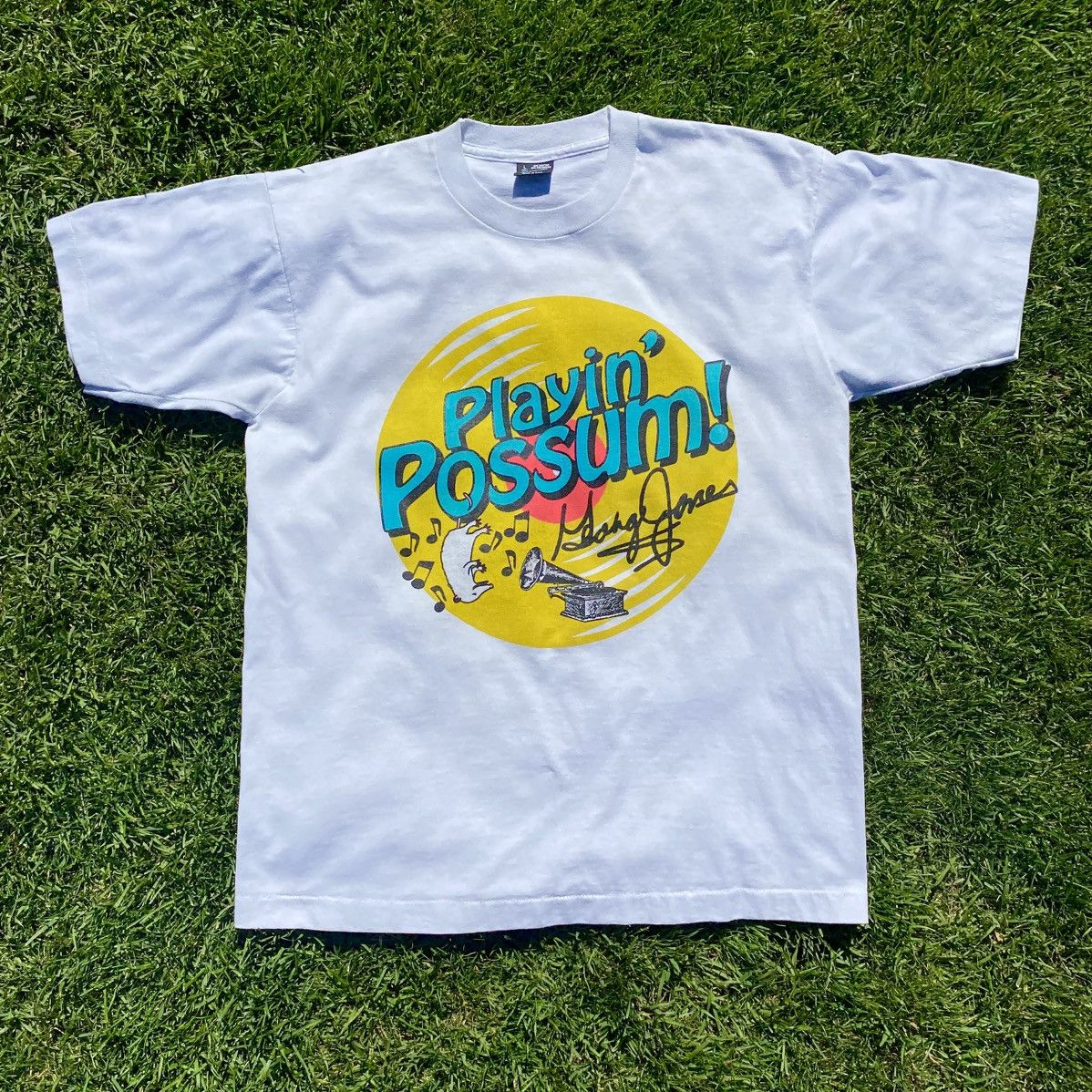 Vintage Vintage 1993 George Jones “Playin’ Possum” Tour Tee Size US L / EU 52-54 / 3 - 1 Thumbnail