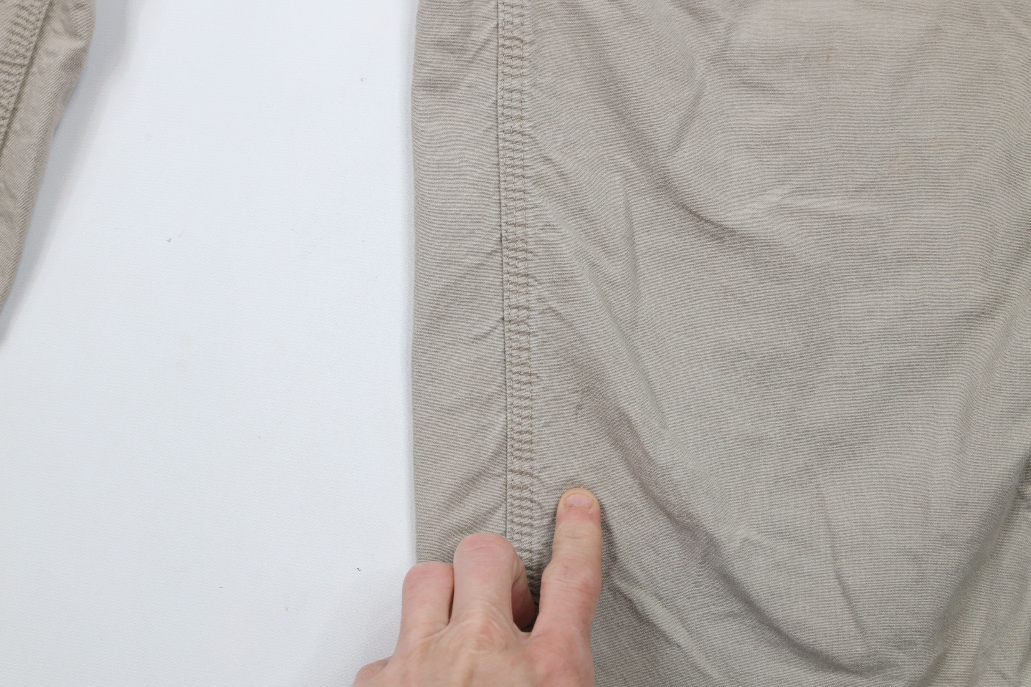 Carhartt × Vintage Vintage Carhartt Spell Out Wide Leg Dungaree Pants Tan Size US 34 / EU 50 - 5 Thumbnail