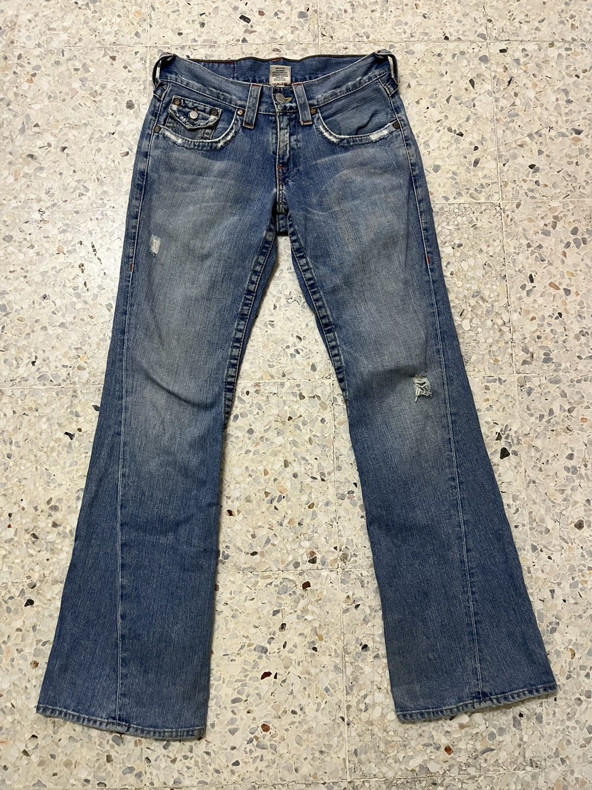 True Religion Vintage true religion bootcut distressed denim Size US 32 / EU 48 - 1 Thumbnail