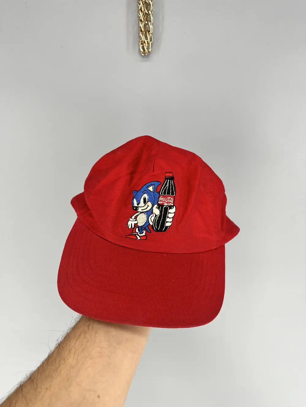 Sonic Lab Sonic the Hedgehog Coca Cola Soda Promotional Red Hat Cap Size ONE SIZE - 1 Thumbnail