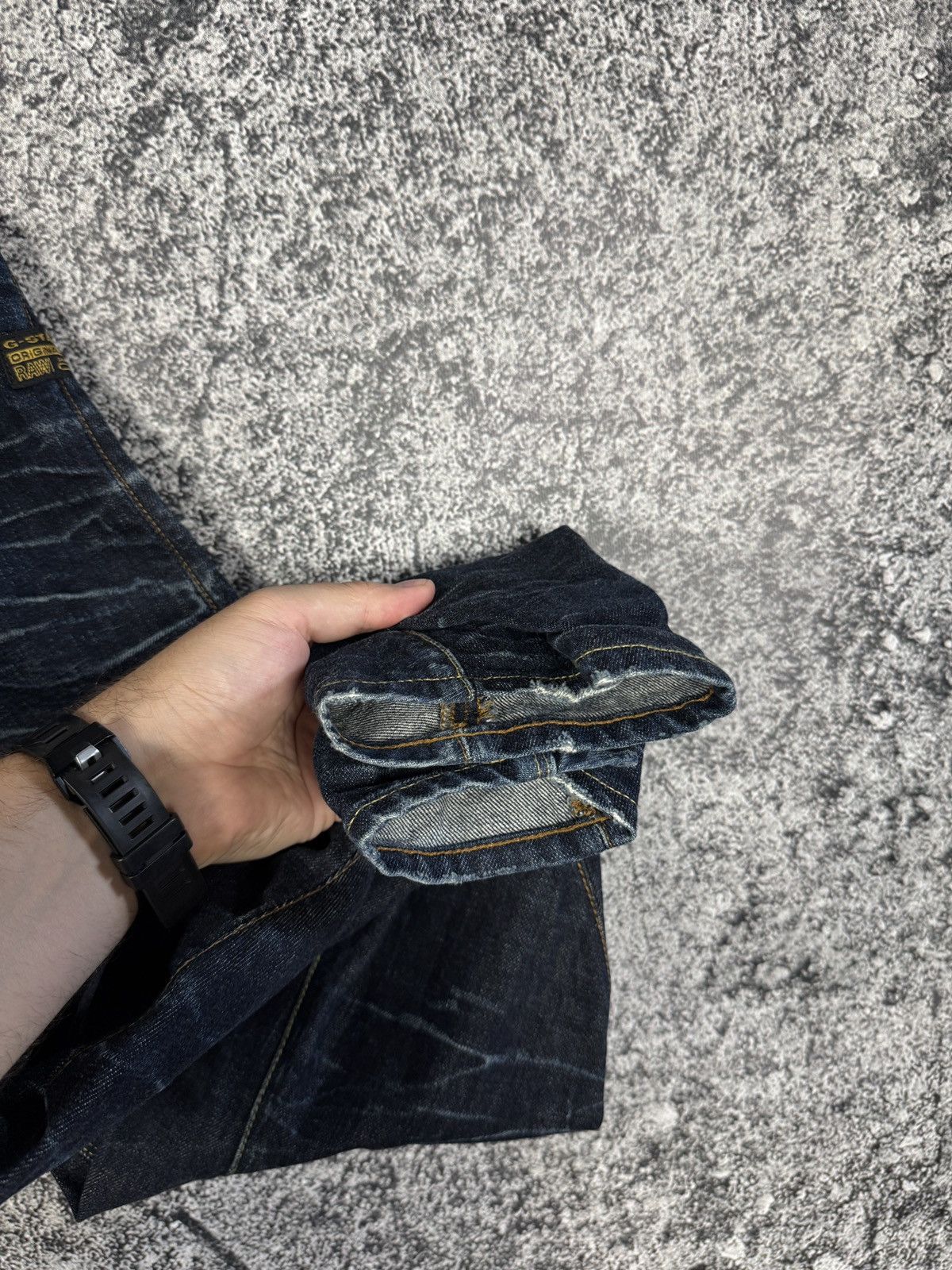 G-Star G-Star RAW 3D Denim Riley Loose Tapered Distressed Jeans Size US 30 / EU 46 - 7 Thumbnail
