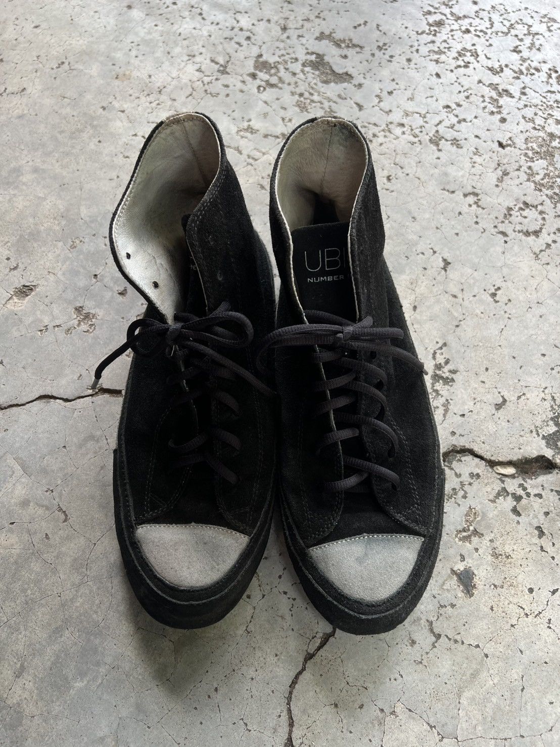 Number (N)ine AW13 NUMBER (N)INE X UBIQ HIGH TOP SNEAKERS Size US 10 / EU 43 - 4 Thumbnail
