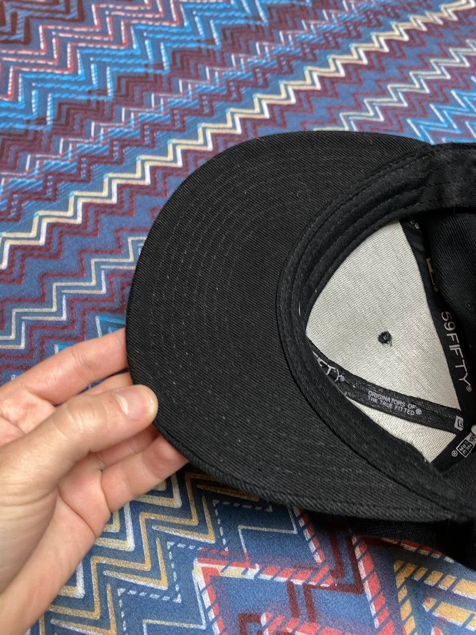 New Era Hats black Vintage New Era Cap big logo Y2K streetwear Size ONE SIZE - 9 Thumbnail
