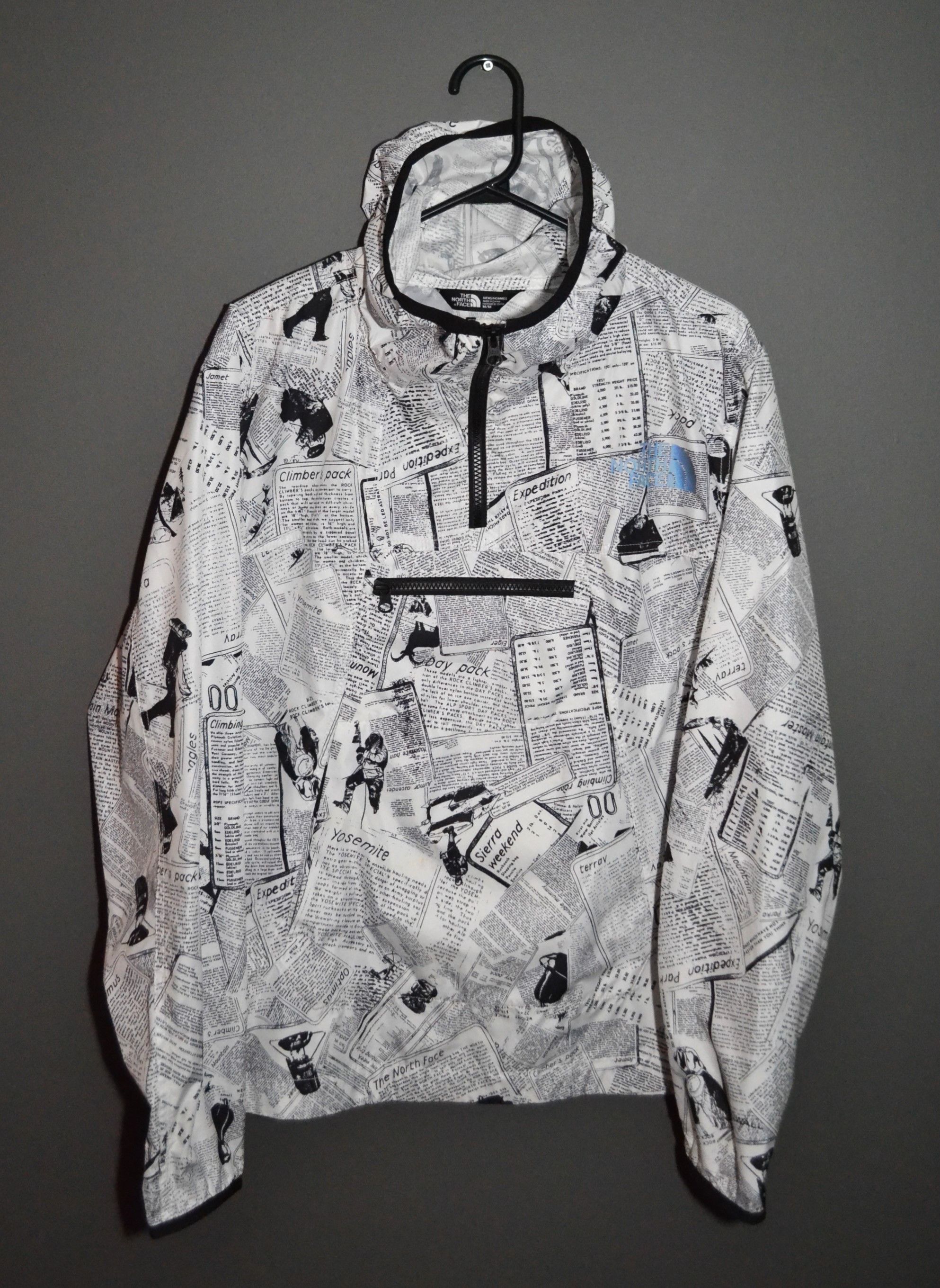 The North Face The North Face Newspaper Print Rain Jacket Anorak M Size US M / EU 48-50 / 2 - 2 Thumbnail
