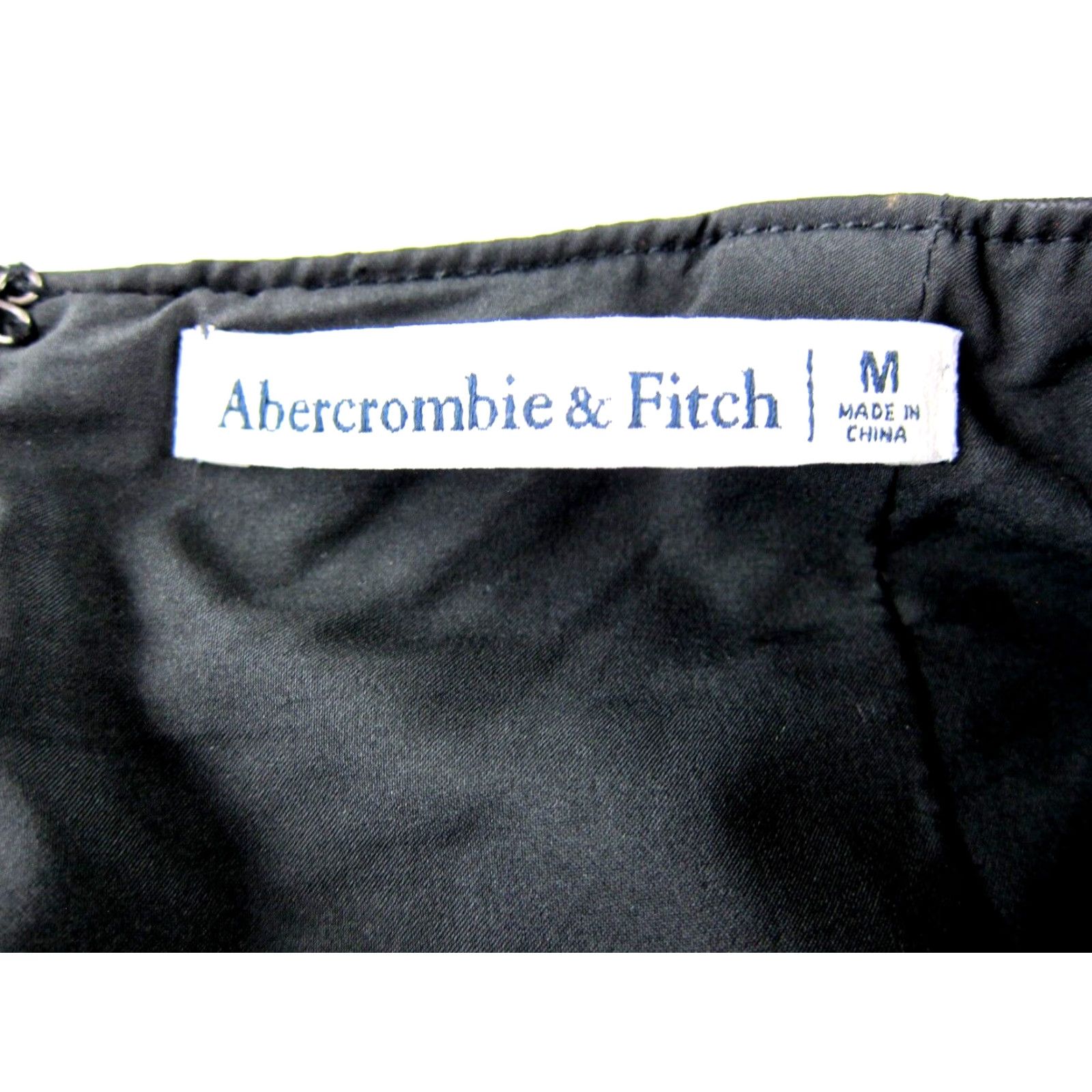 Abercrombie & Fitch Abercrombie & Fitch Black Faux Leather Short Mini Wrap Skirt Size Medium Size 32" / US 10 / IT 46 - 3 Thumbnail