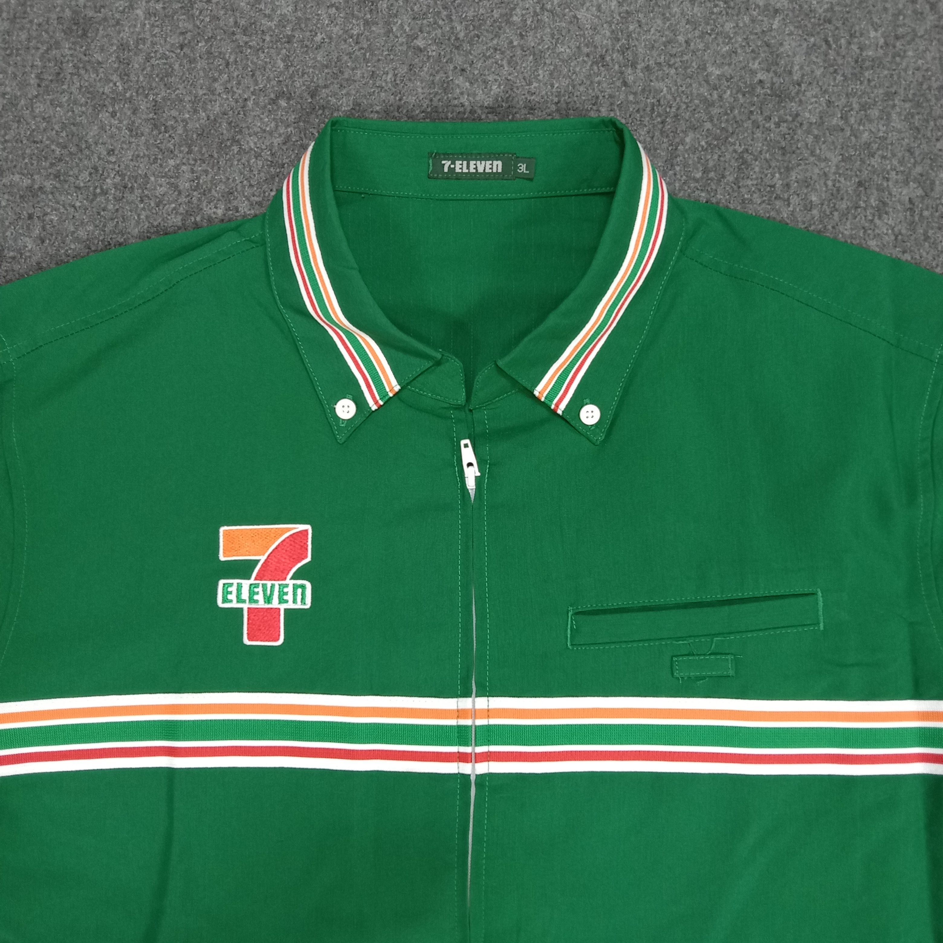 Japanese Brand × Vintage 7-ELEVEn Japanese Workers Uniform Shirt Jacket Size US M / EU 48-50 / 2 - 2 Thumbnail