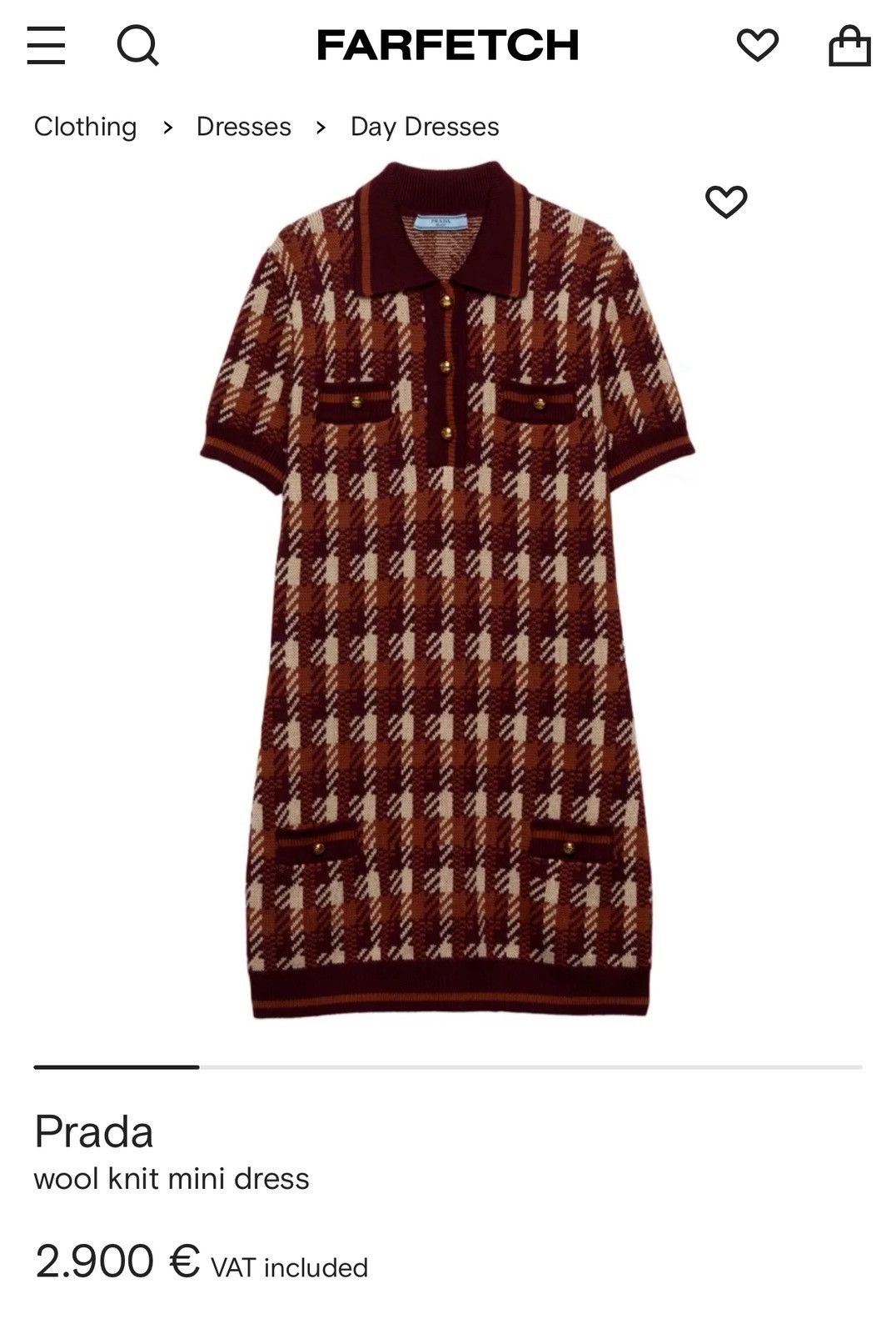 Prada 🔥$3250 VALUE🔥 Wool Knit Mini Dress Size S / US 4 / IT 40 - 2 Thumbnail