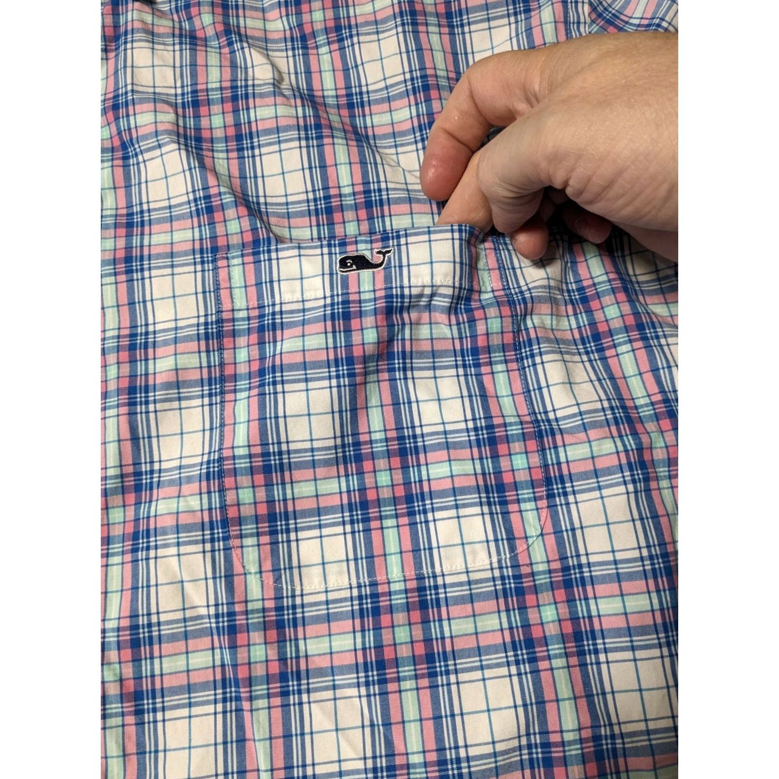 Vineyard Vines VINEYARD VINES Classic Fit Tucker Shirt Men 2XL Pink Plaid Cotton Button-Up Long Sleeve 100% Cotton Shirt Size US XXL / EU 58 / 5 - 5 Thumbnail