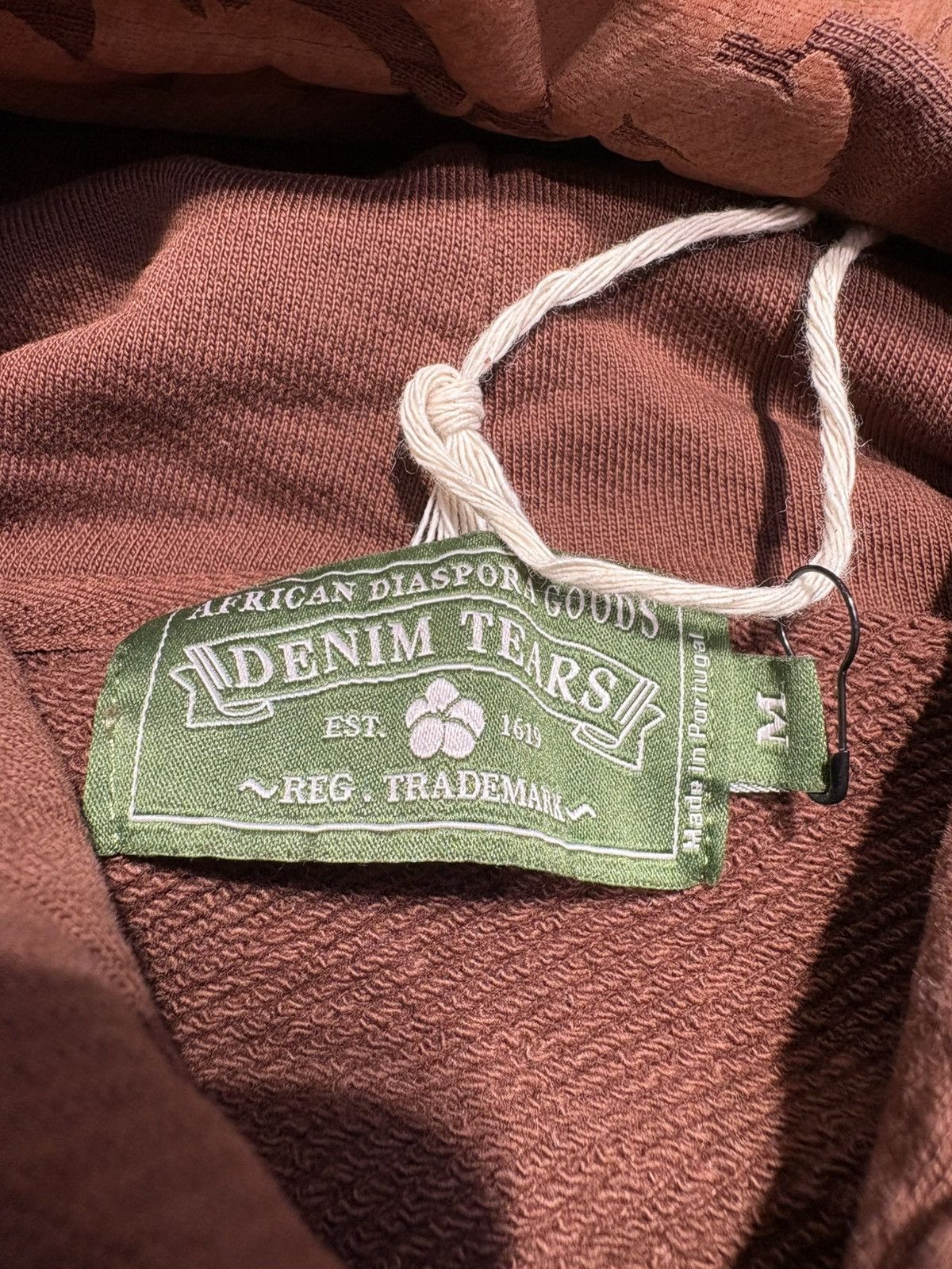 DENIM TEARS Denim Tears Mono Cotton Wreath Hoodie Brown Size US L / EU 52-54 / 3 - 6 Thumbnail