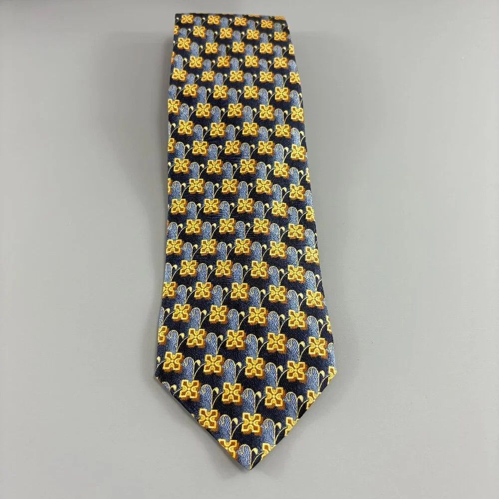 Ermenegildo Zegna Ermenegildo Zegna Exclusive Men's Tie Blue / Gold Size ONE SIZE - 1 Thumbnail
