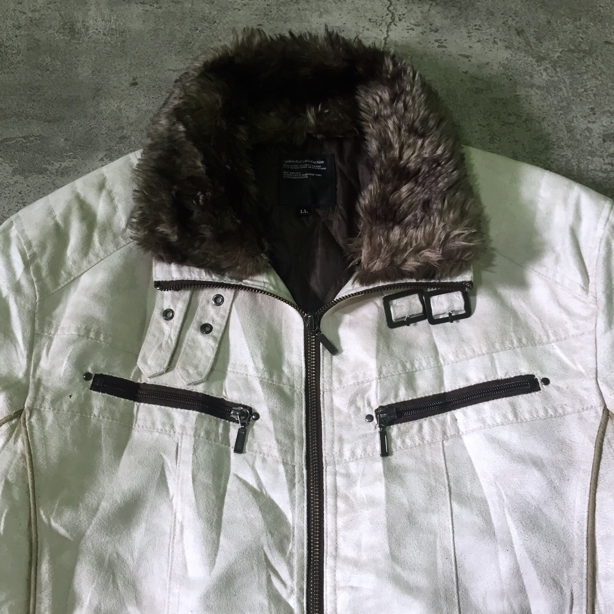 Japanese Brand Splendid Saticfaction Faux Suede Fur Rider Jacket L-XL Size US L / EU 52-54 / 3 - 3 Thumbnail