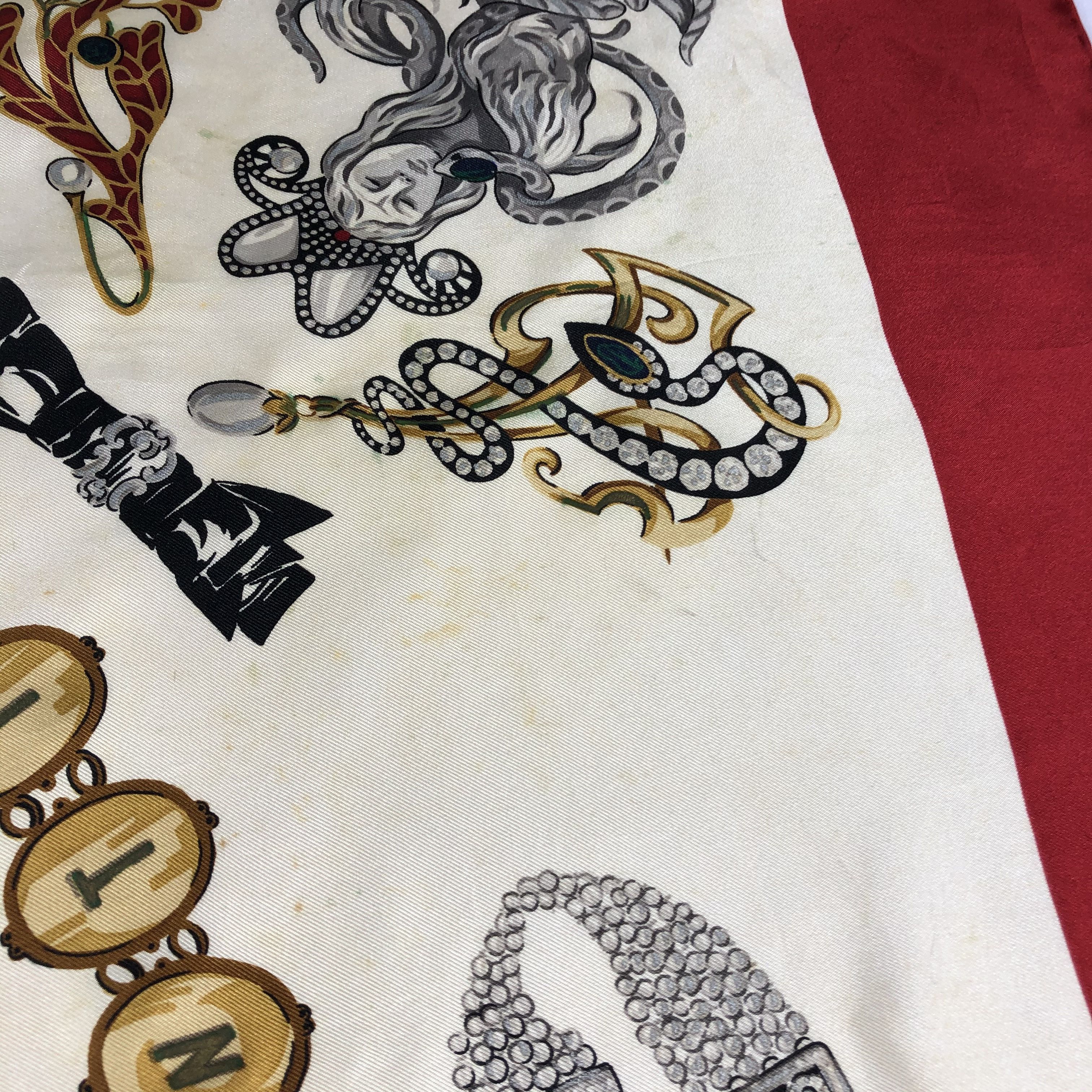 Vintage Vintage Moschino Silk Scarf Size ONE SIZE - 12 Thumbnail