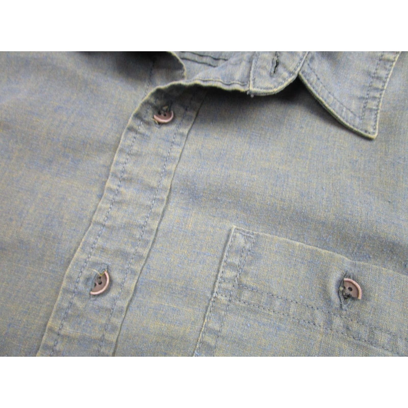 Prana prAna Shirt Mens Small Short Sleeve Button-Up Pocket Hemp Casual Blue M13180487 Size US S / EU 44-46 / 1 - 6 Thumbnail
