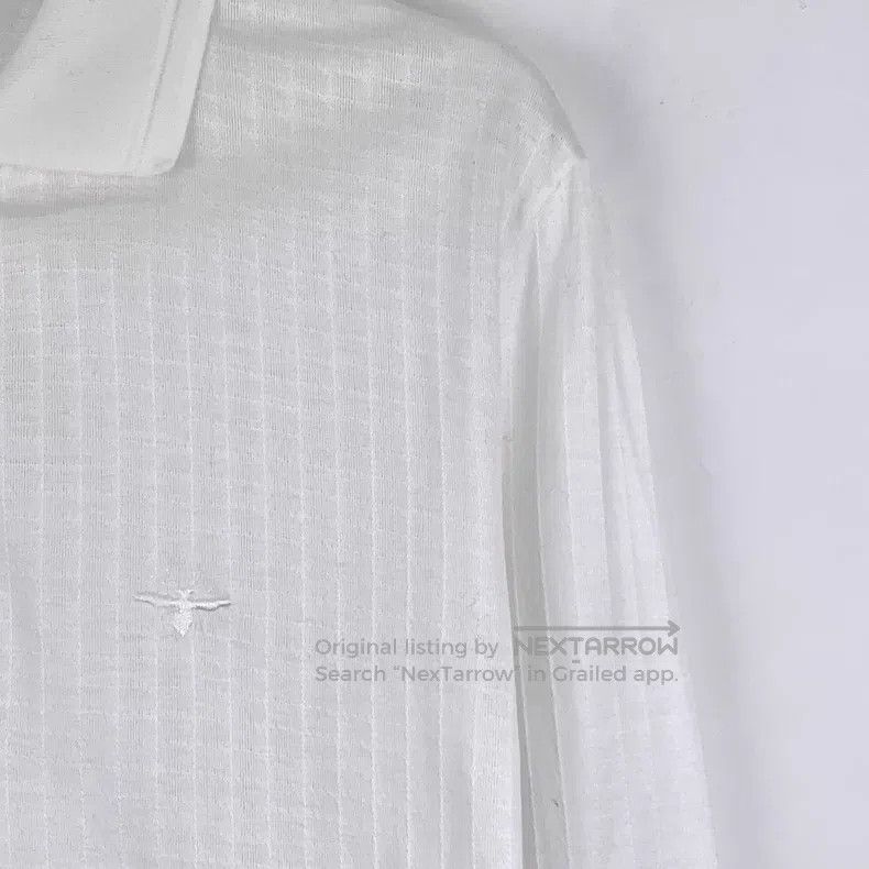 Dior Dior White little bee embroidered cotton long-sleeved polo Size US S / EU 44-46 / 1 - 3 Thumbnail