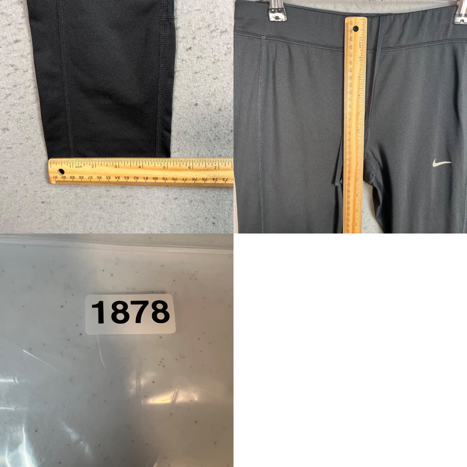 Nike Nike Womens Tights Activewear Pants Nike Dri-FIT Polyester Spandex Black Size M Size ONE SIZE - 8 Thumbnail