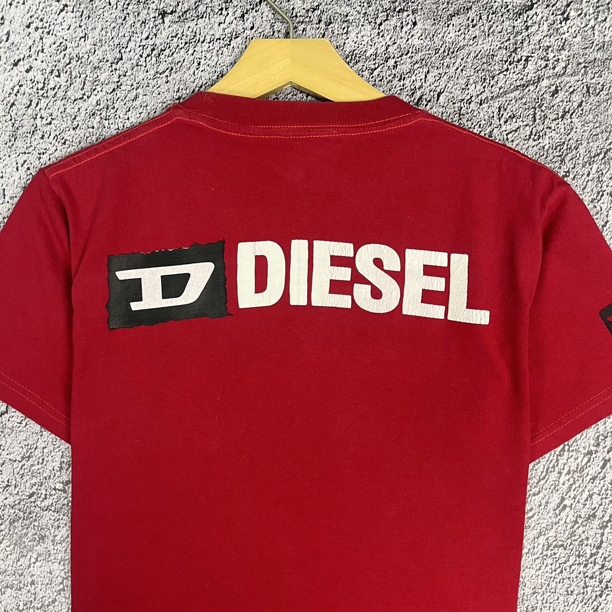 Diesel × Vintage 👹 VINTAGE 👹 Diesel Tribal Dragon Printed D big logo Red Tee Size M / US 6-8 / IT 42-44 - 9 Thumbnail