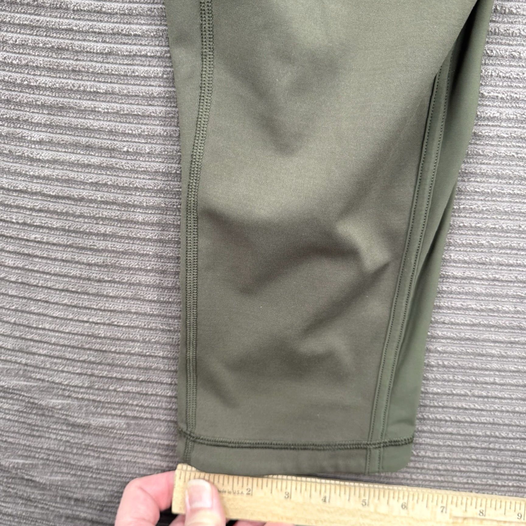 Lululemon Lululemon Wunder Under Crop Leggings Women 6 Dark Olive Gym Yoga Workout Comfort Crop Leggings Size 28" / US 6 / IT 42 - 7 Thumbnail