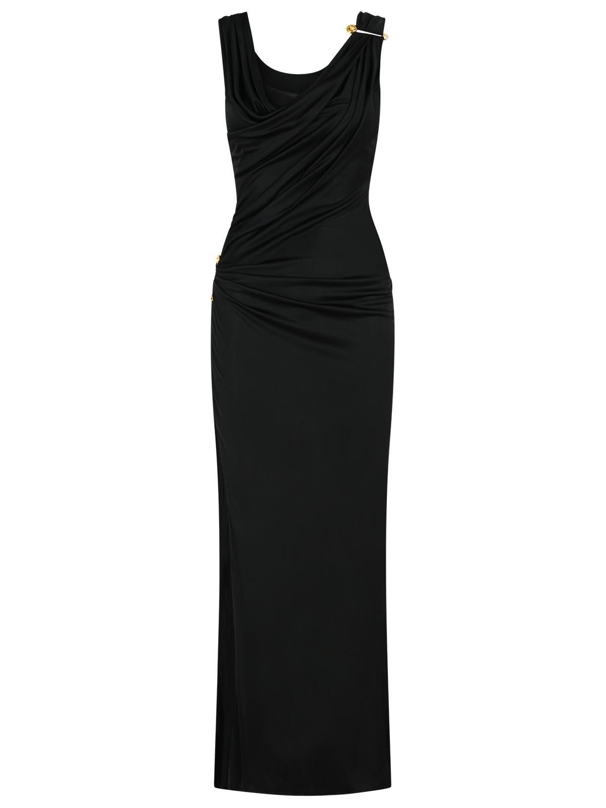 Versace VERSACE Black Viscose Dress Size S / US 4 / IT 40 - 1 Thumbnail