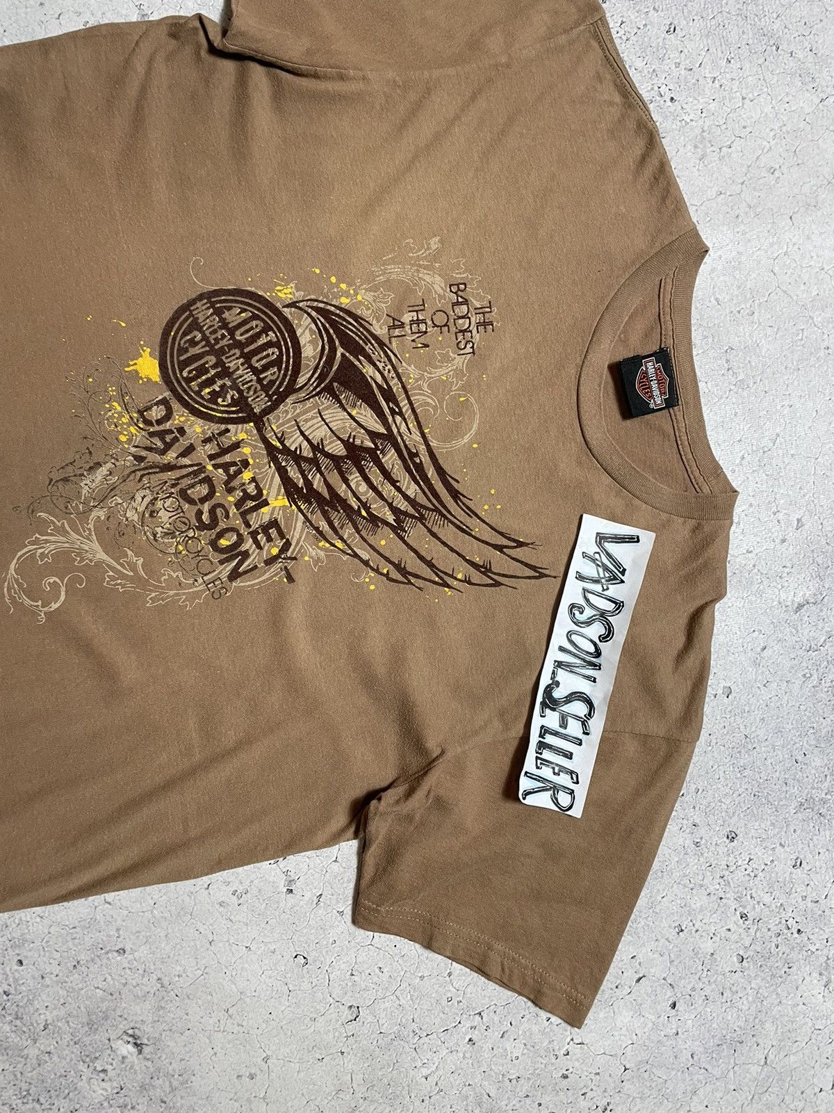 Harley Davidson × Vintage Vintage Harley Motor Davidson Big Logo Biker T-Shirt Size US XL / EU 56 / 4 - 6 Thumbnail