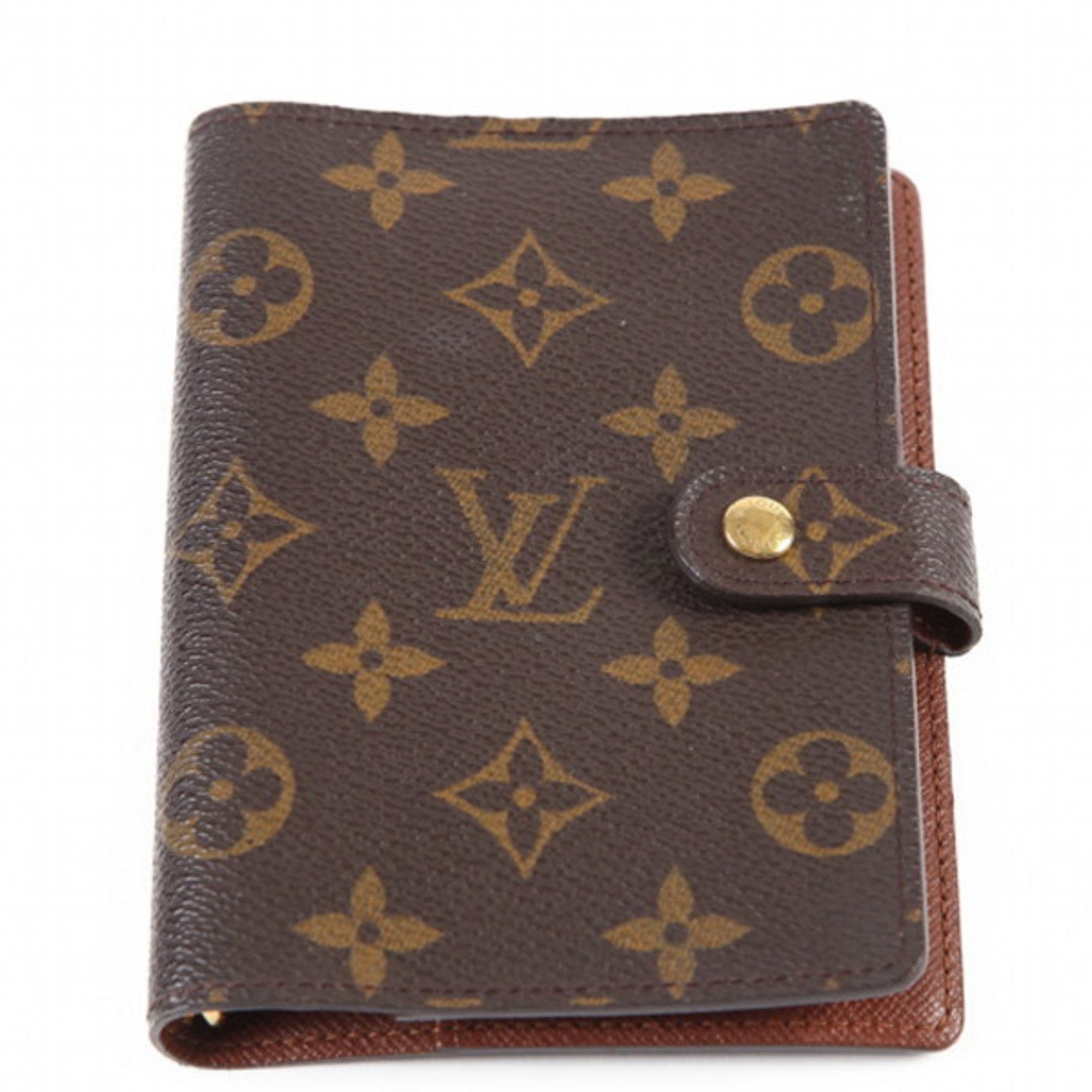image of Louis Vuitton Agenda Pm Monogram 6 Holes Notebook Cover R20005 Louis Vuitton Brown Lv, Women's