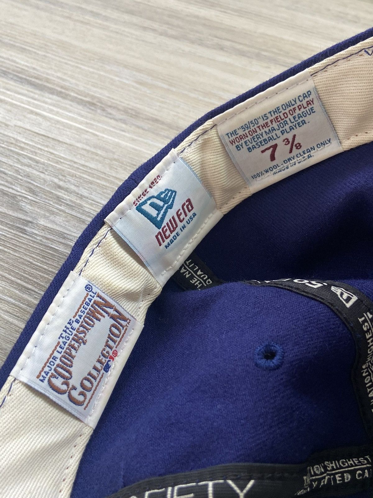 MLB × New Era × Vintage Vintage New Era Brooklyn Dodgers Wool Fitted Cap 7 3/4 Size ONE SIZE - 4 Thumbnail