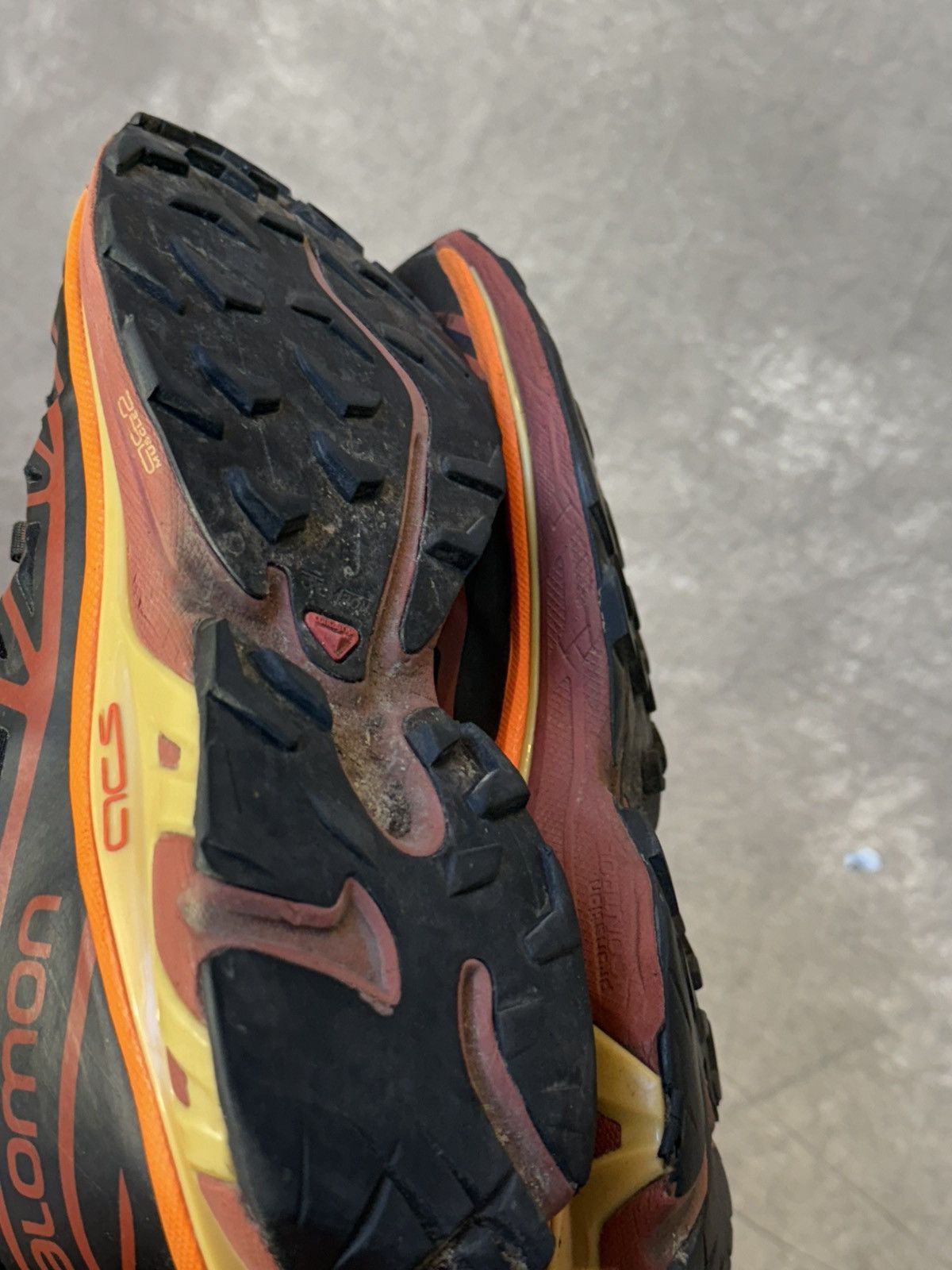 Salomon Salomon XT 6 Black Vibrant Orange 46 Size US 12 / EU 45 - 6 Thumbnail