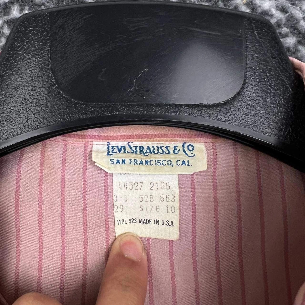 Other Vintage Levi's Strauss & Co. Button Up Shirt Women 10 Pink Size L / US 10 / IT 46 - 4 Thumbnail