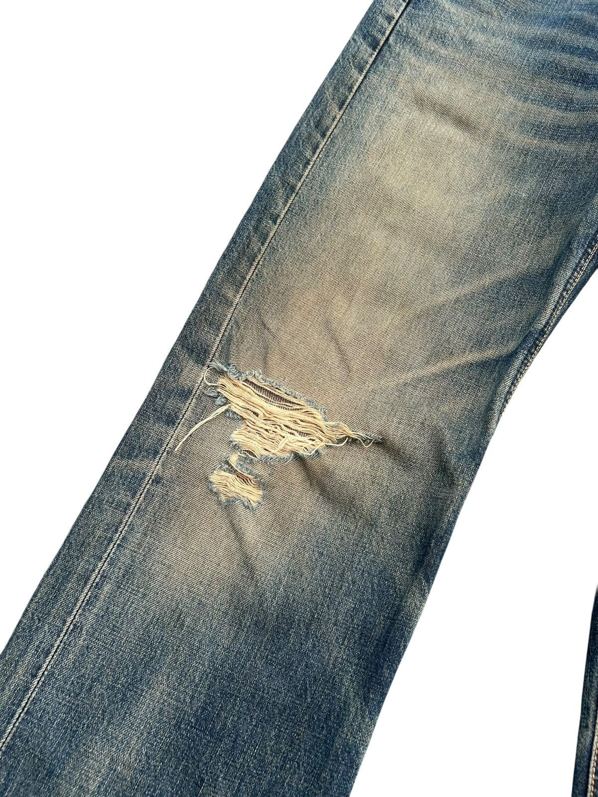 Kapital × Lee × Vintage Vintage Lee Selvedge Rusty Distressed Denim Jeans Mudwash Size US 28 / EU 44 - 4 Thumbnail