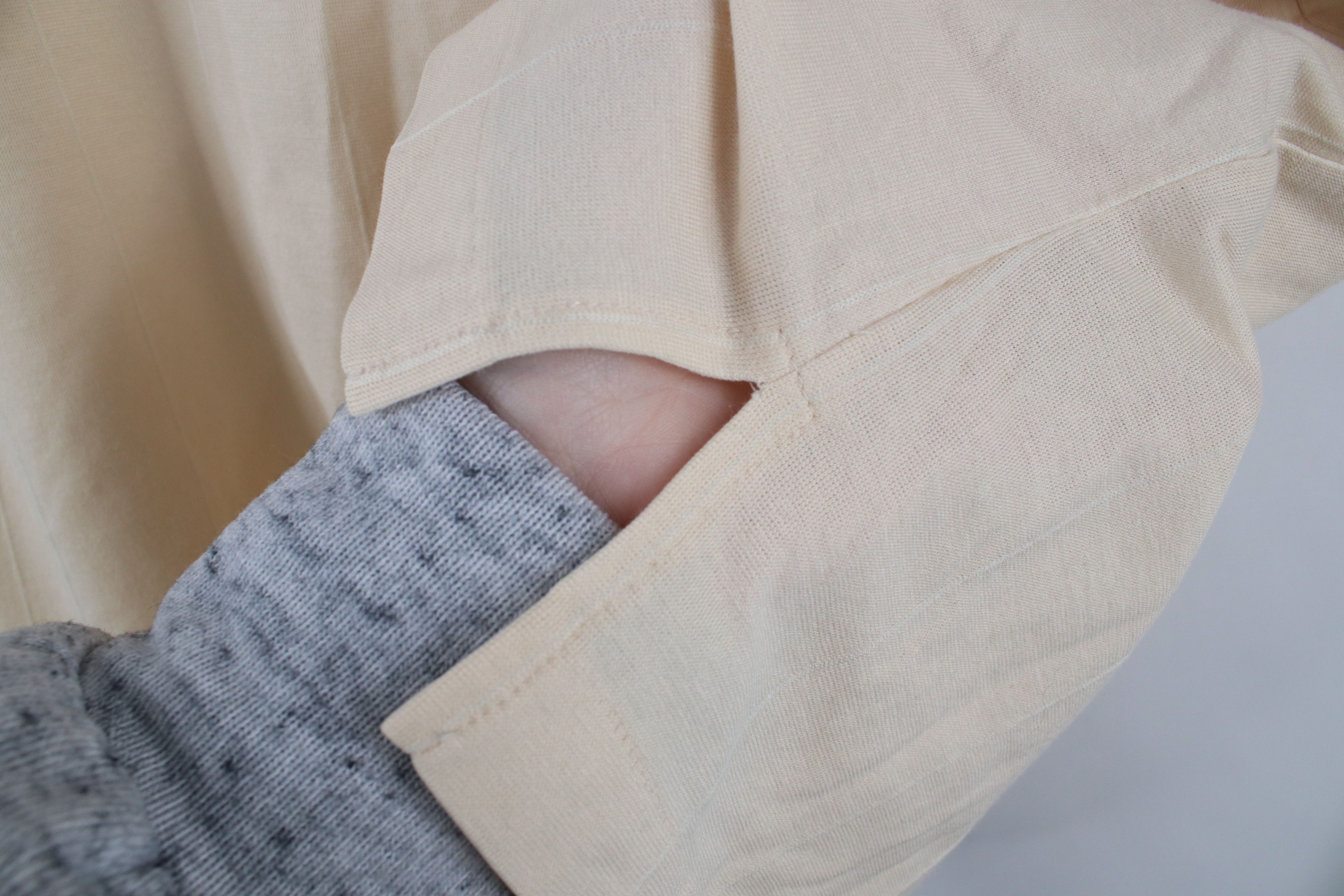 Vintage Vintage 80s 90s Streetwear Sheer Knit Polo Shirt Beige Size US L / EU 52-54 / 3 - 6 Thumbnail