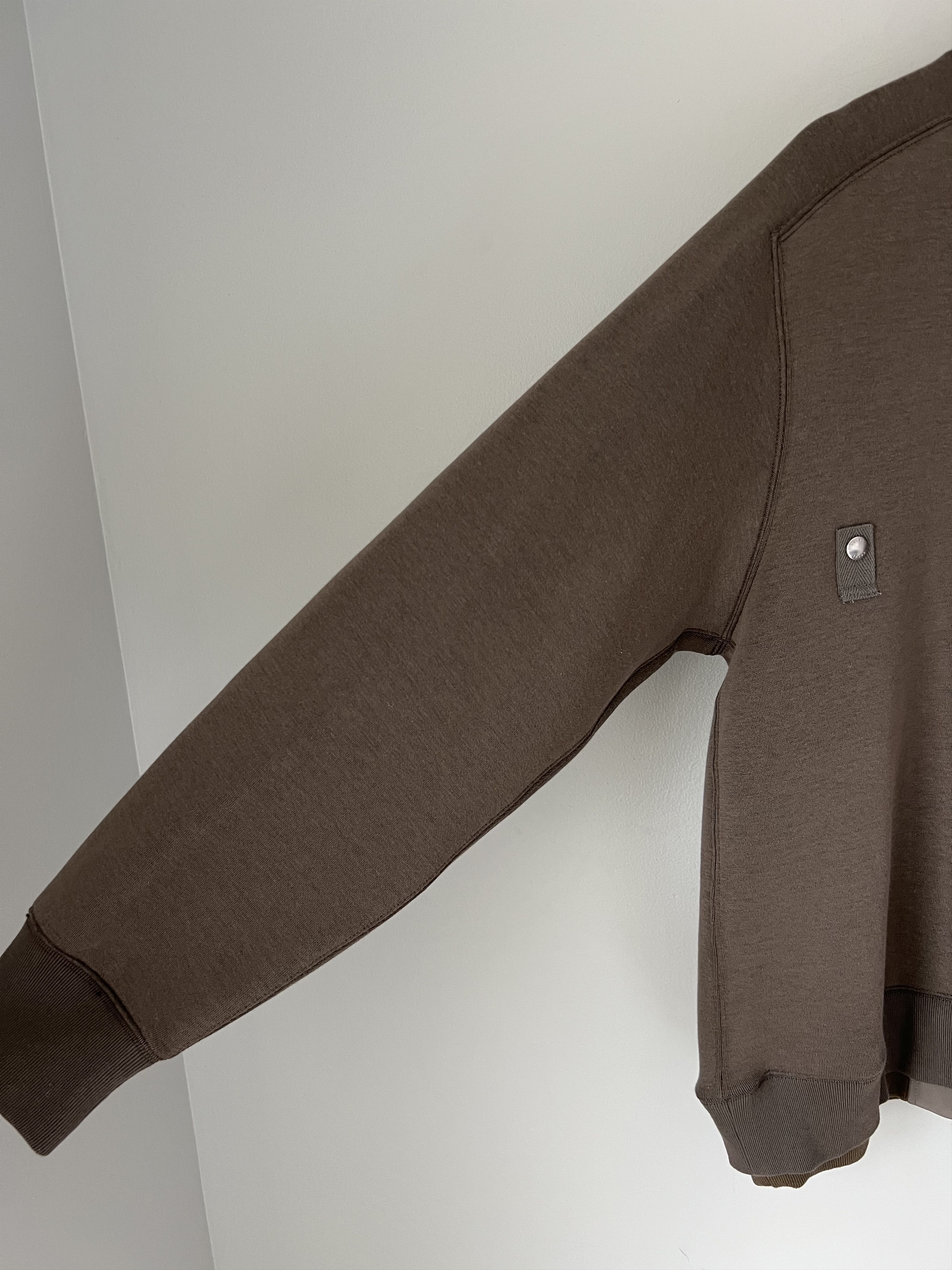 Sacai Sacai Layered Sponge Sweatshirt in Brown Size US L / EU 52-54 / 3 - 4 Thumbnail