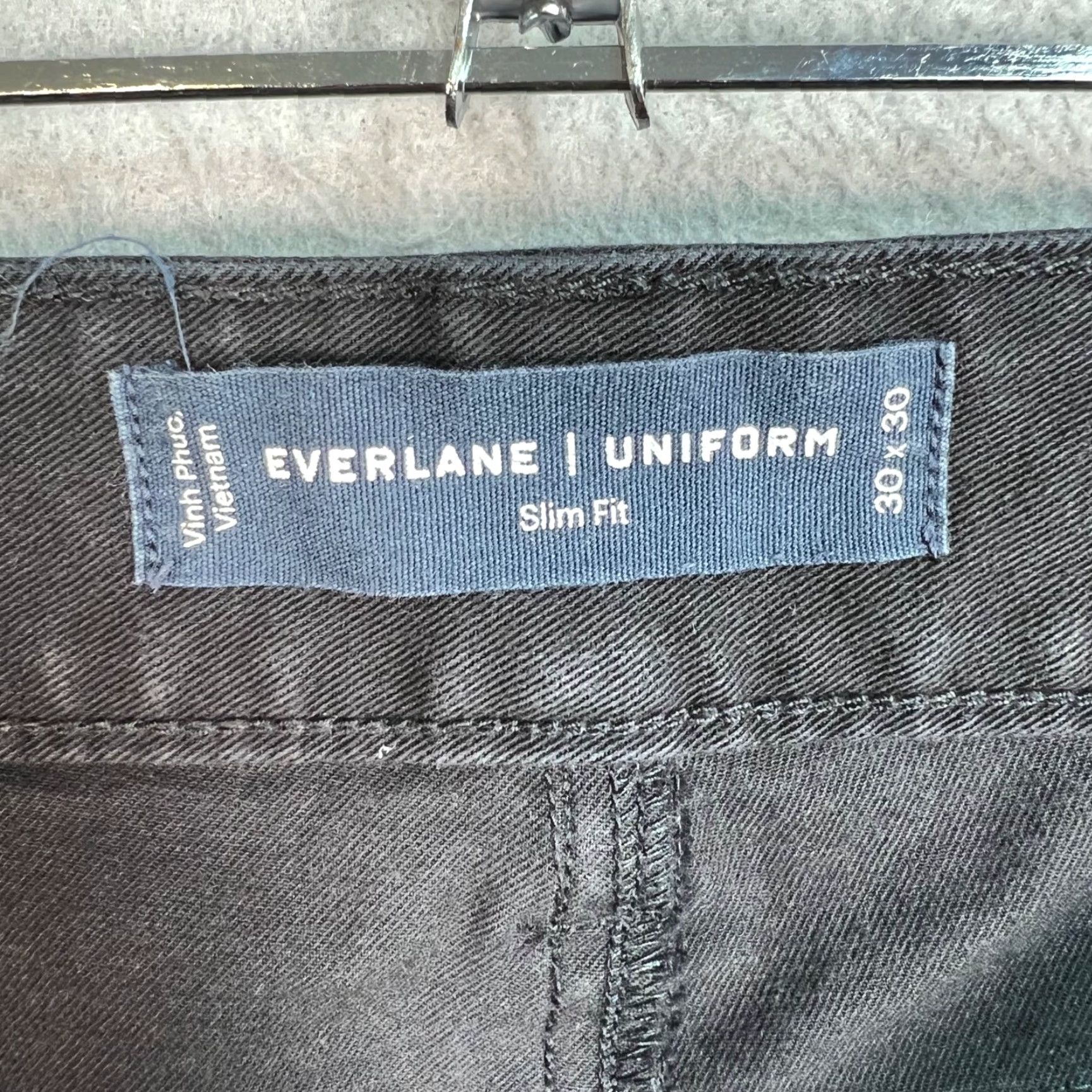 Everlane Everlane Jeans Mens 30 x 30 Slim Denim Black Cotton Blend 5-Pocket Modern Tapered Stretch Slimming Size US 30 / EU 46 - 3 Thumbnail