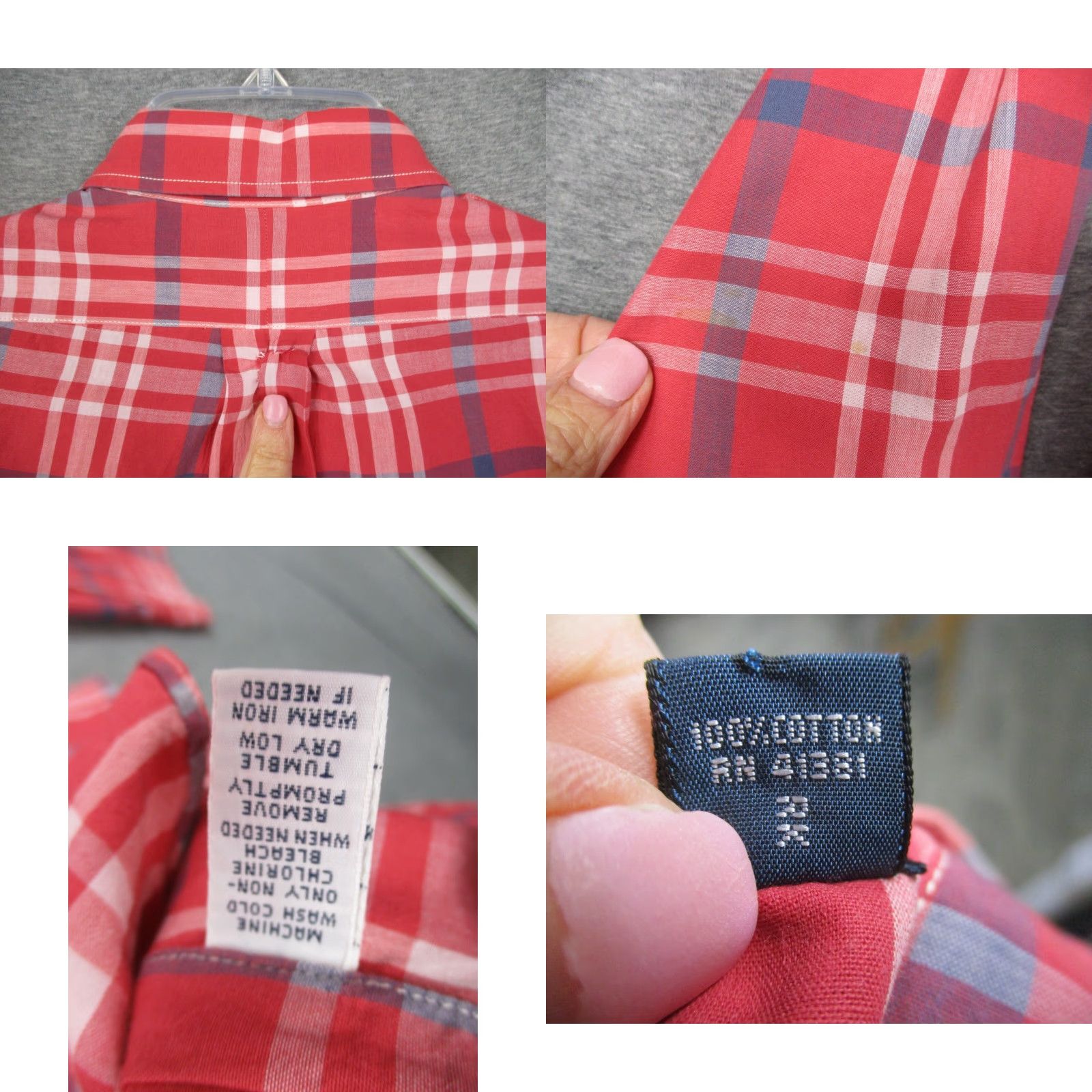Polo Ralph Lauren VINTAGE Polo Ralph Lauren Shirt Small Red Plaid Western Shoulder Straps Size US S / EU 44-46 / 1 - 8 Thumbnail