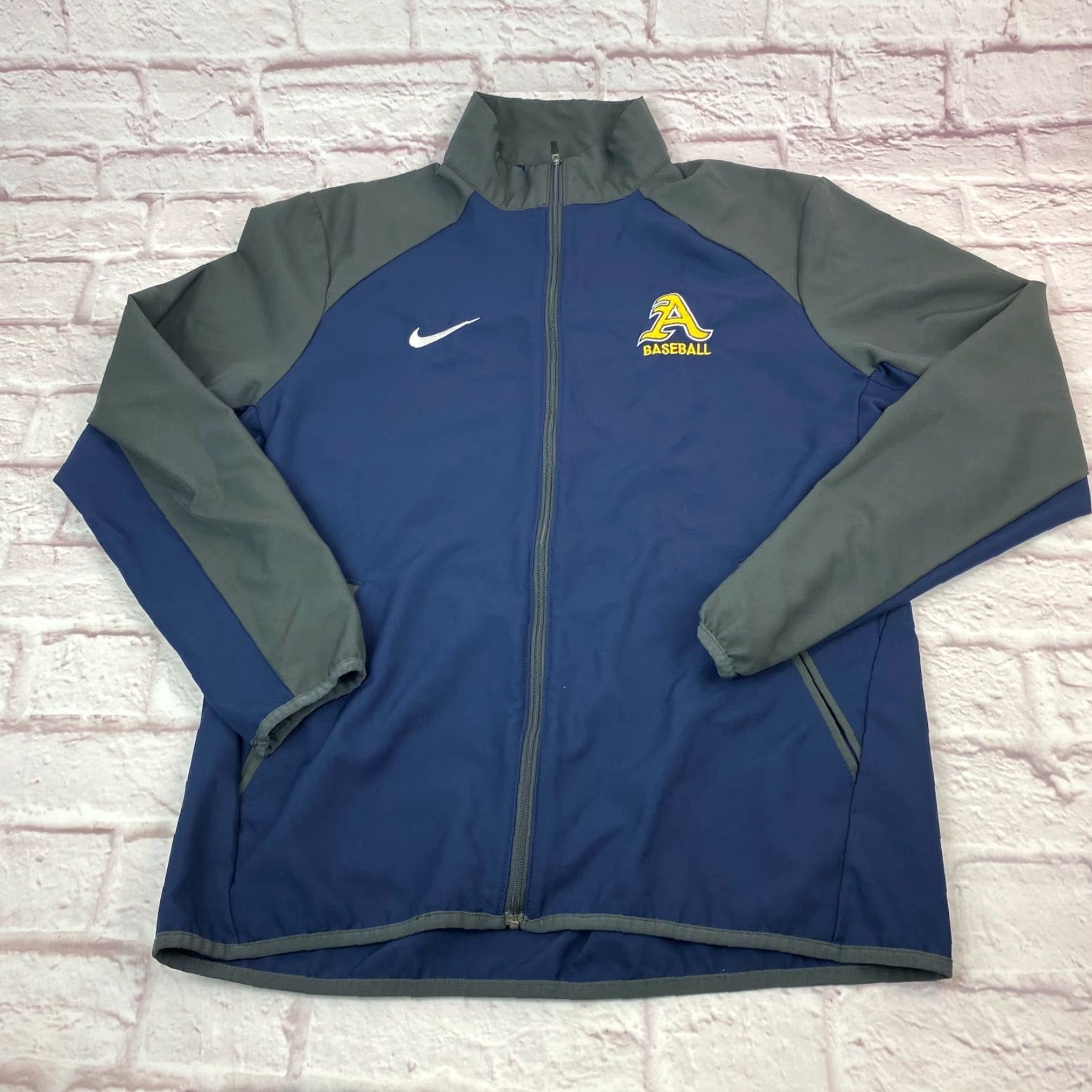 Nike Nike Dri-Fit Baseball Jacket Shirt Mens M Navy Blue Full Zip Athletic Size US M / EU 48-50 / 2 - 3 Thumbnail