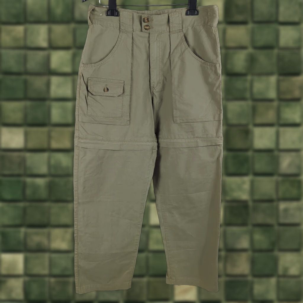 Vintage Cabela's Outdoors Pants Cargo Straight 32 Regular Brown 100% Cotton Canvas Zipper Button Pockets Outdoor Hiking Camping Mens Size US 32 / EU 48 - 1 Thumbnail