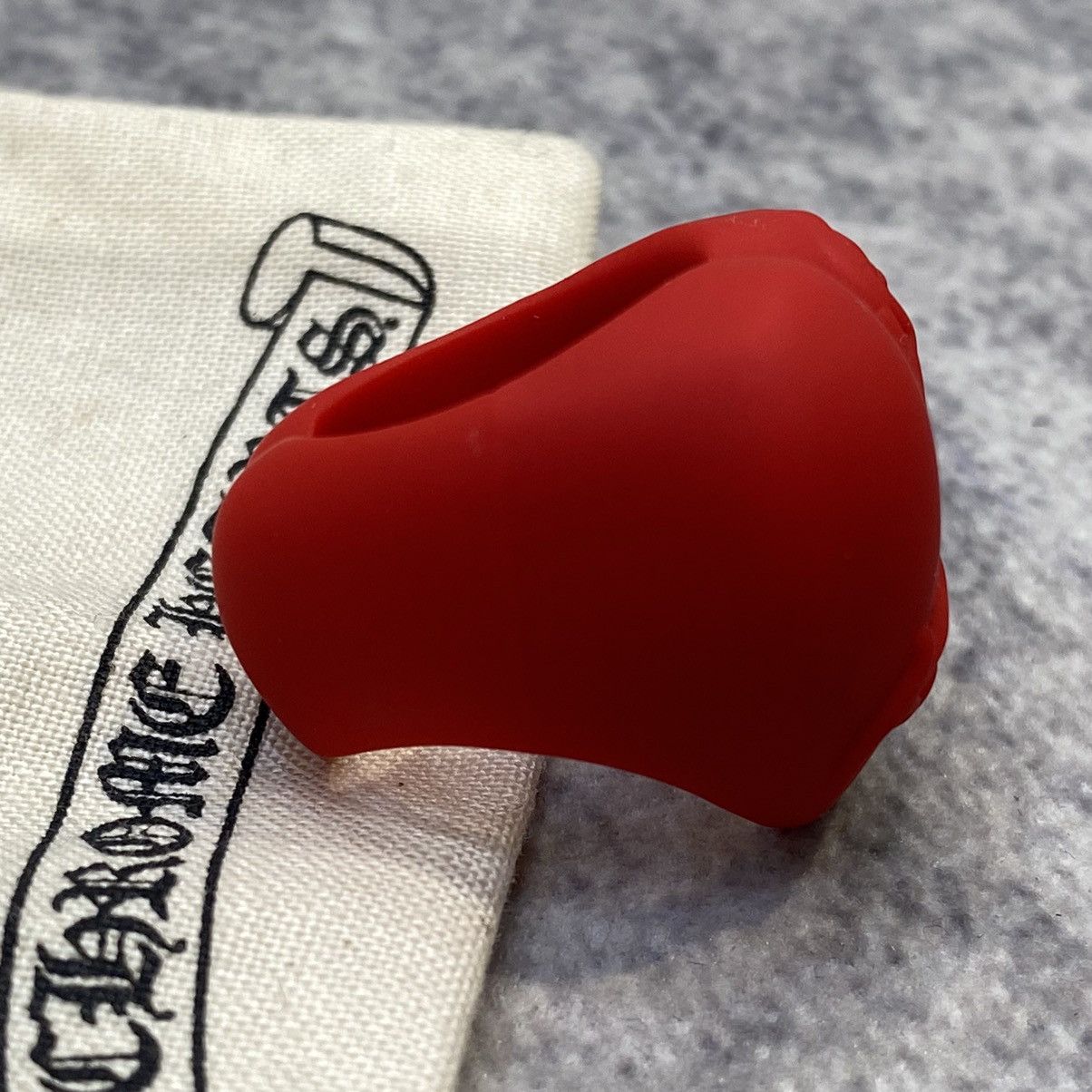Chrome Hearts CHROME HEARTS Silicrome Ring RED Size ONE SIZE - 5 Thumbnail