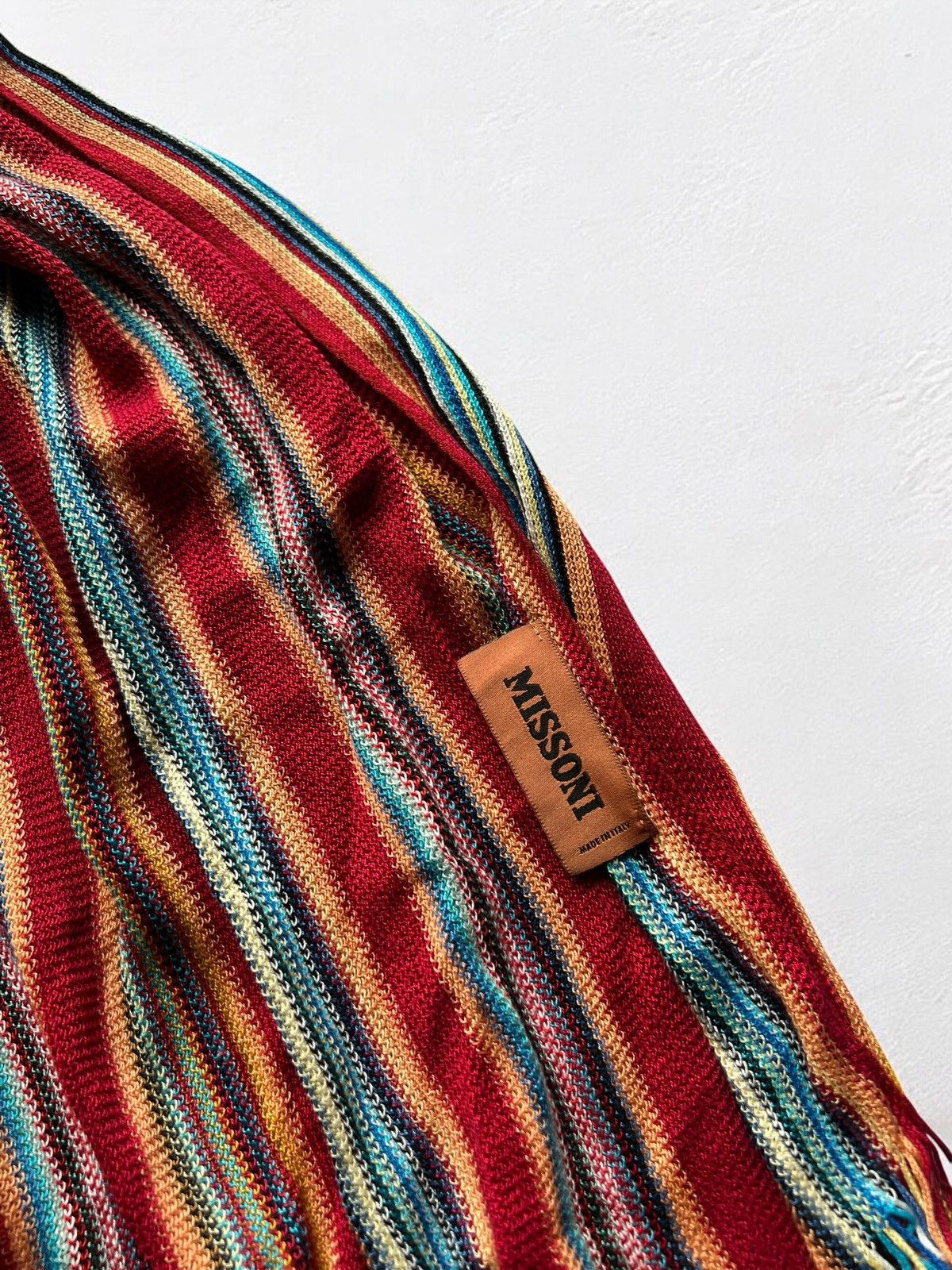 Missoni MISSONI MULTICOLOUR SCARF 180cm VINTAGE MUFFLER BIG Size ONE SIZE - 3 Thumbnail