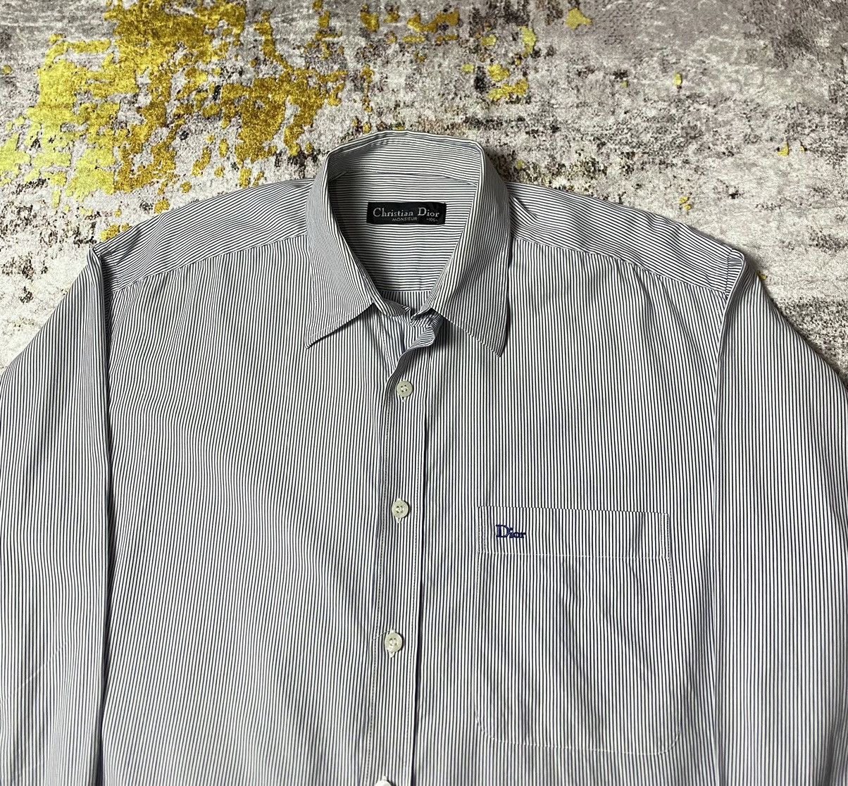 Christian Dior Monsieur Vintage Christian Dior Button up Shirt Size US XL / EU 56 / 4 - 2 Thumbnail